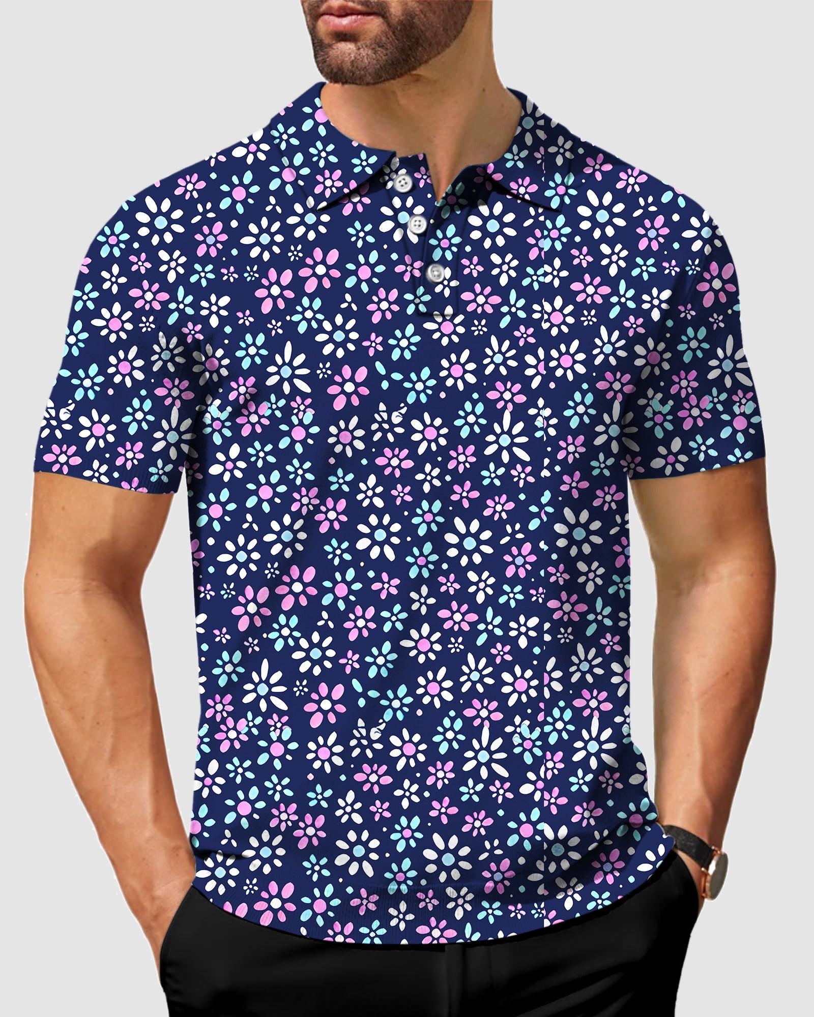 Daisy Daze -Men's golf polo