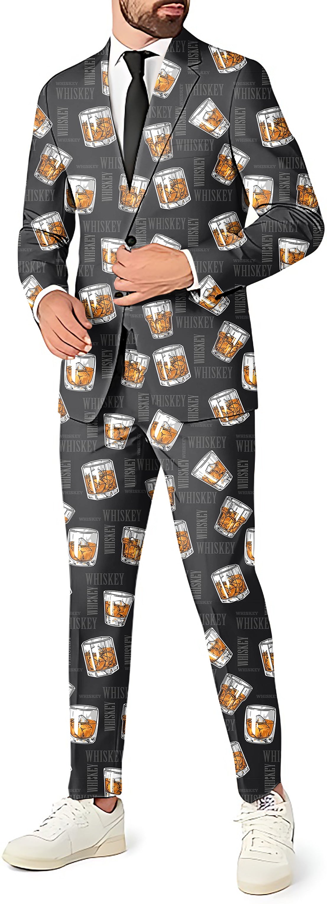 Whiskey Men's Party Costumes-Theme Party 2 or 3pcs Suit set-Blazer Pants & Vest