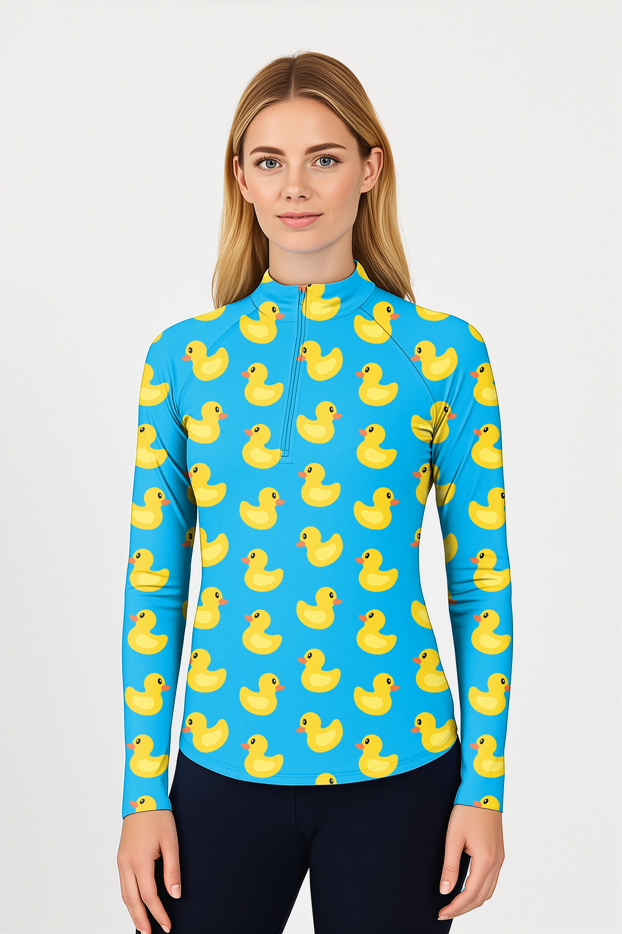 Yellow Duck  Women's Golf Active 3/4 Zip Top