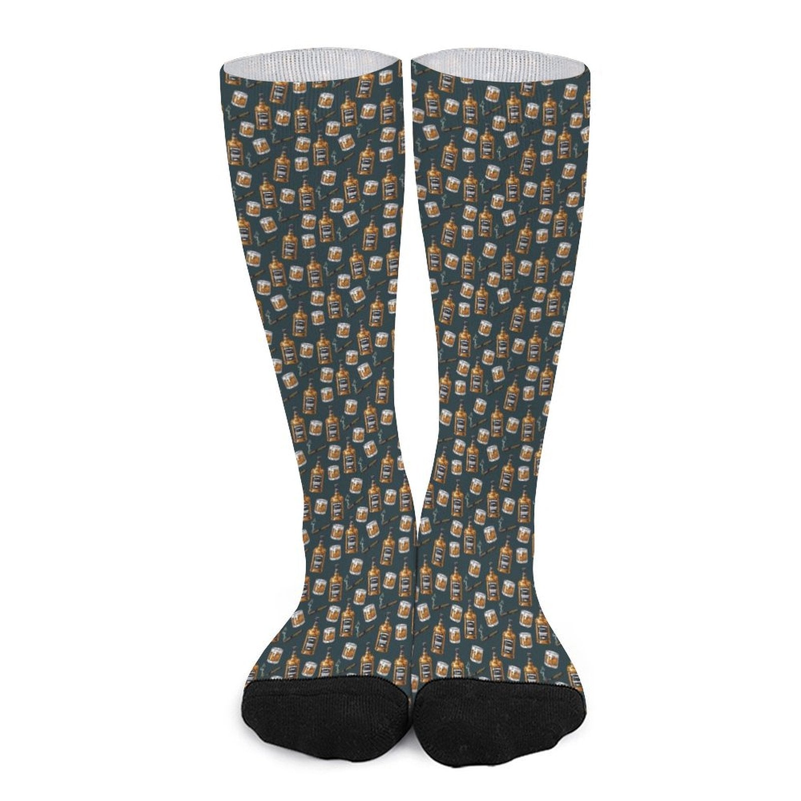 WHISKEY CIGARS Prined socks Gifts for Men Women