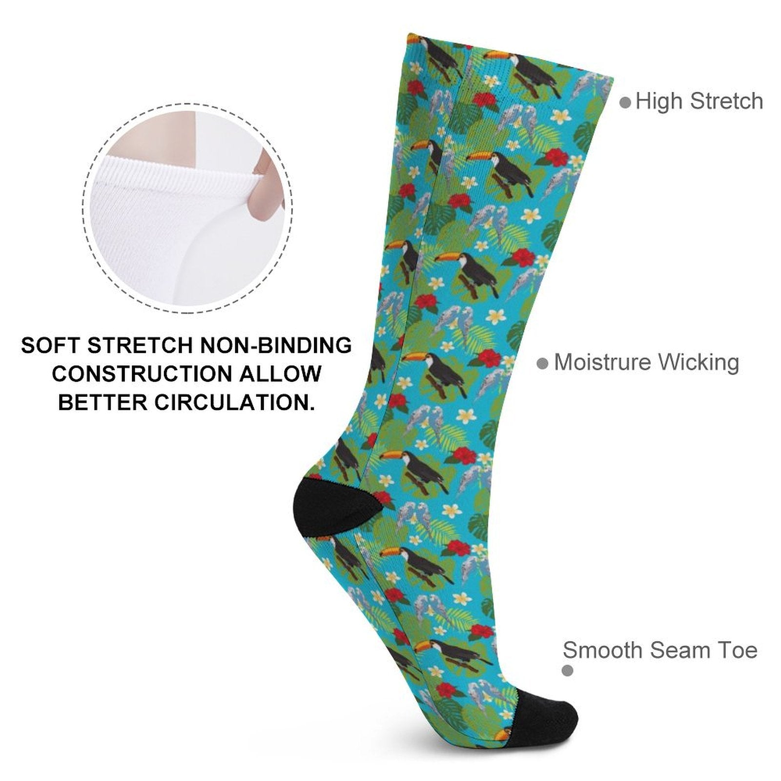 Flamingo Prined socks Gifts for Men Women