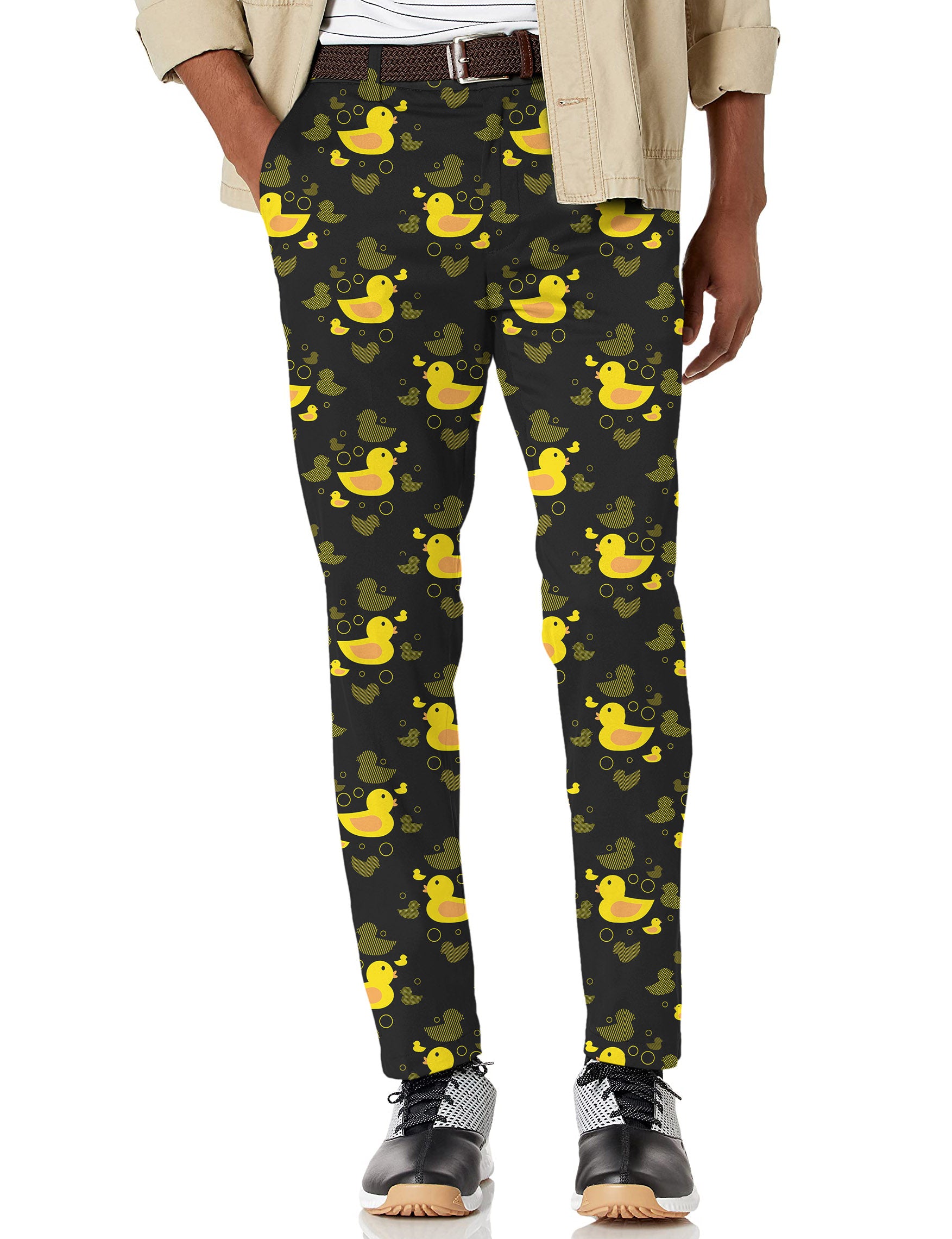 Men's Yellow duck Stretch Golf Pants