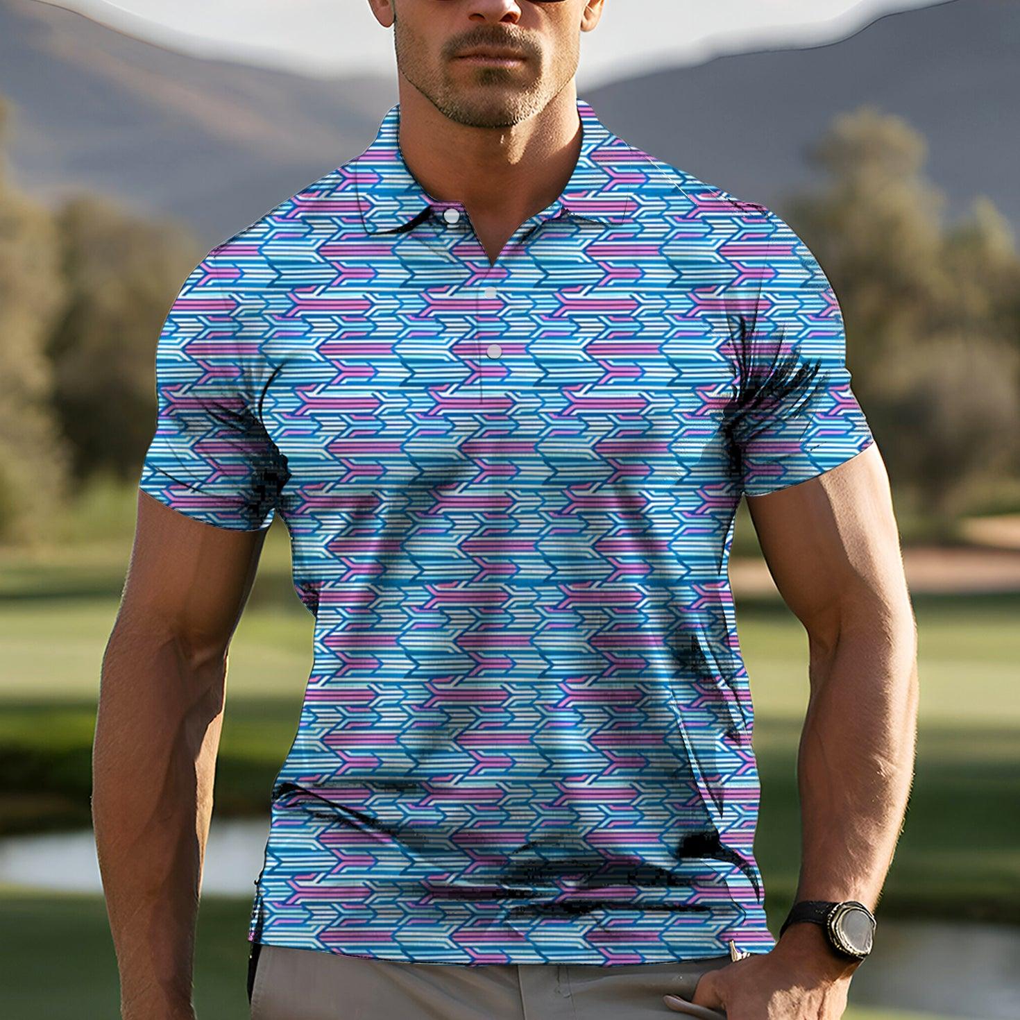 Racing Geo-Men's golf polo