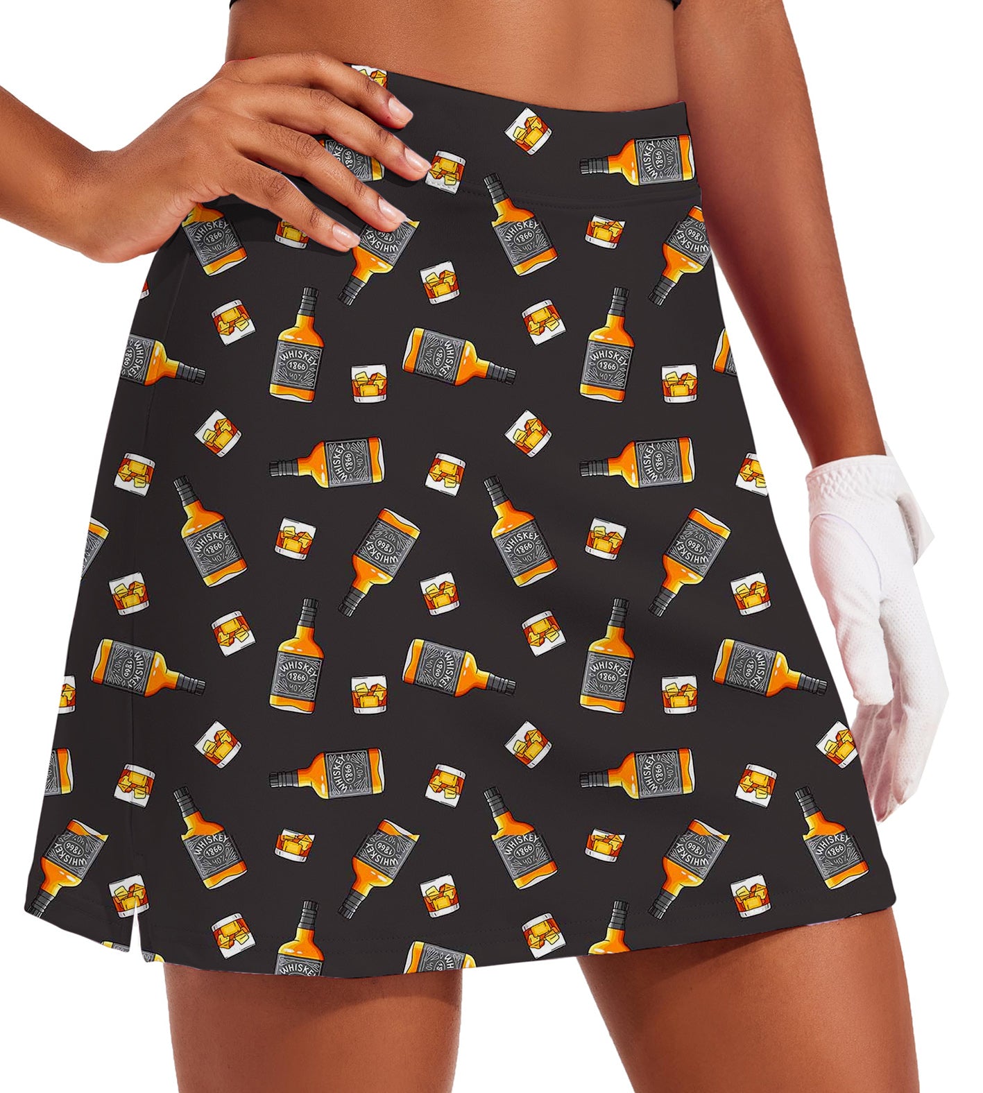 Women's Whiskey 1866 Golf Skirts Inner Shorts Pocket