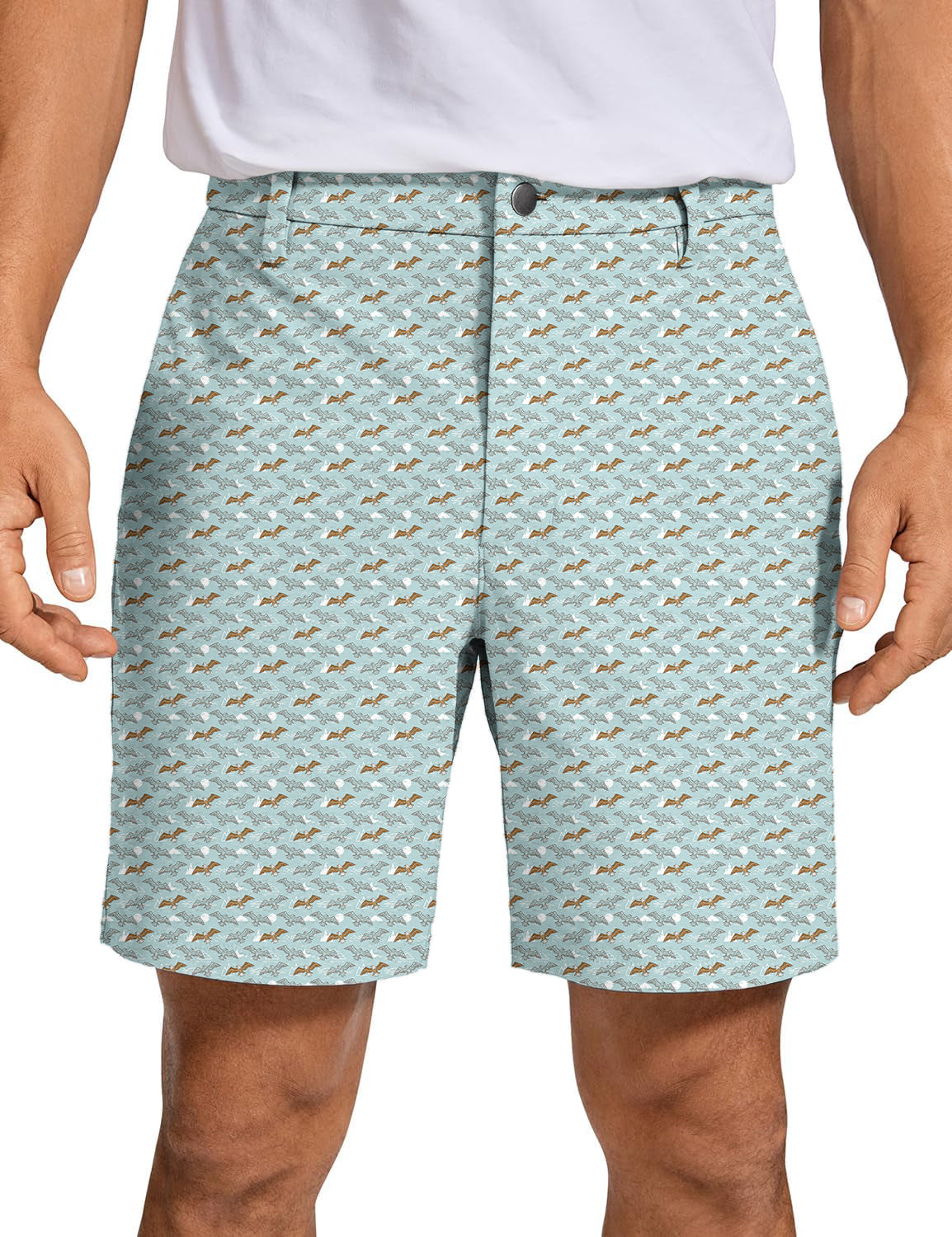 Men American Bald Eagle Golf Shorts