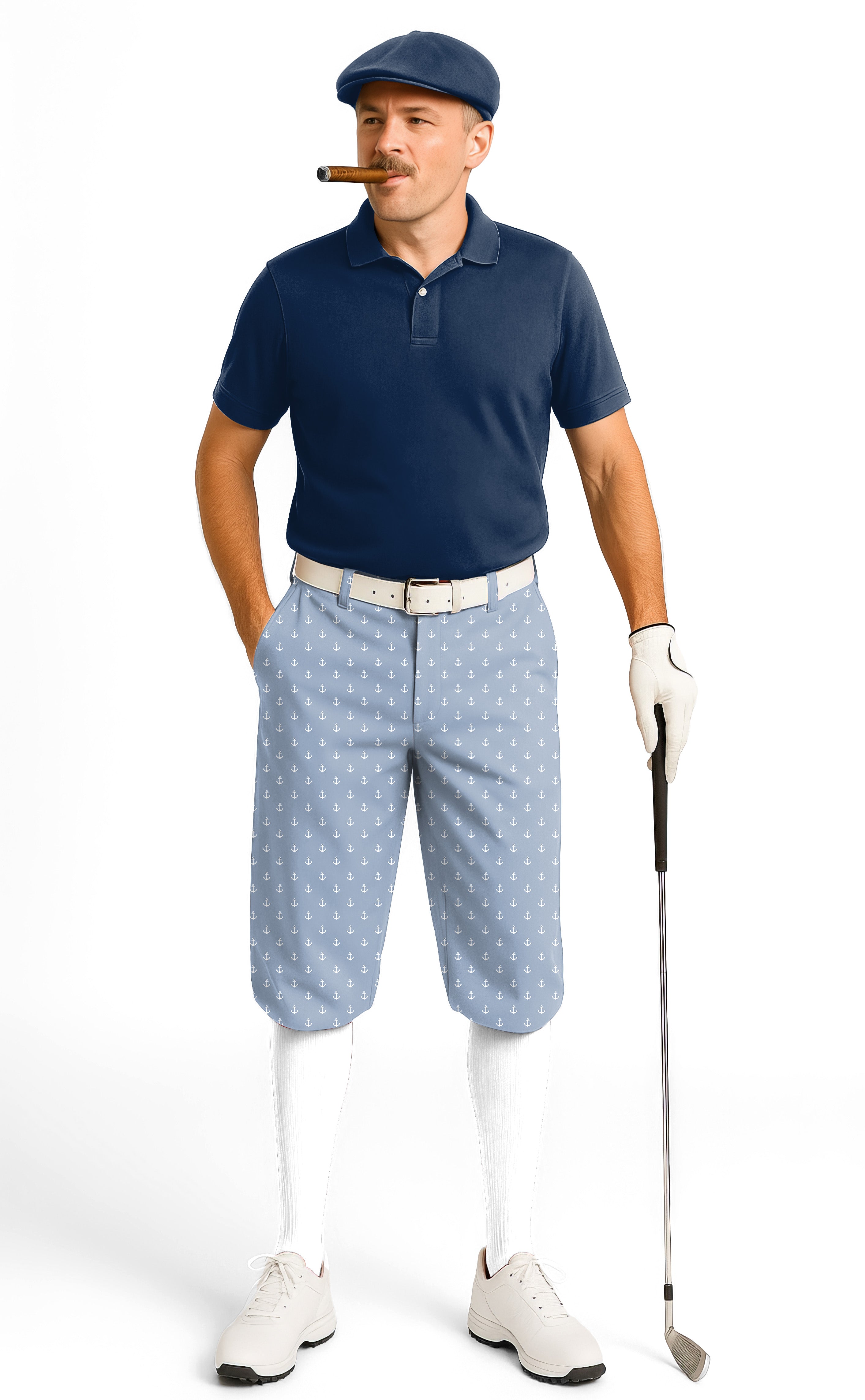 Blue Anchor Men's Golf Knickers Pants
