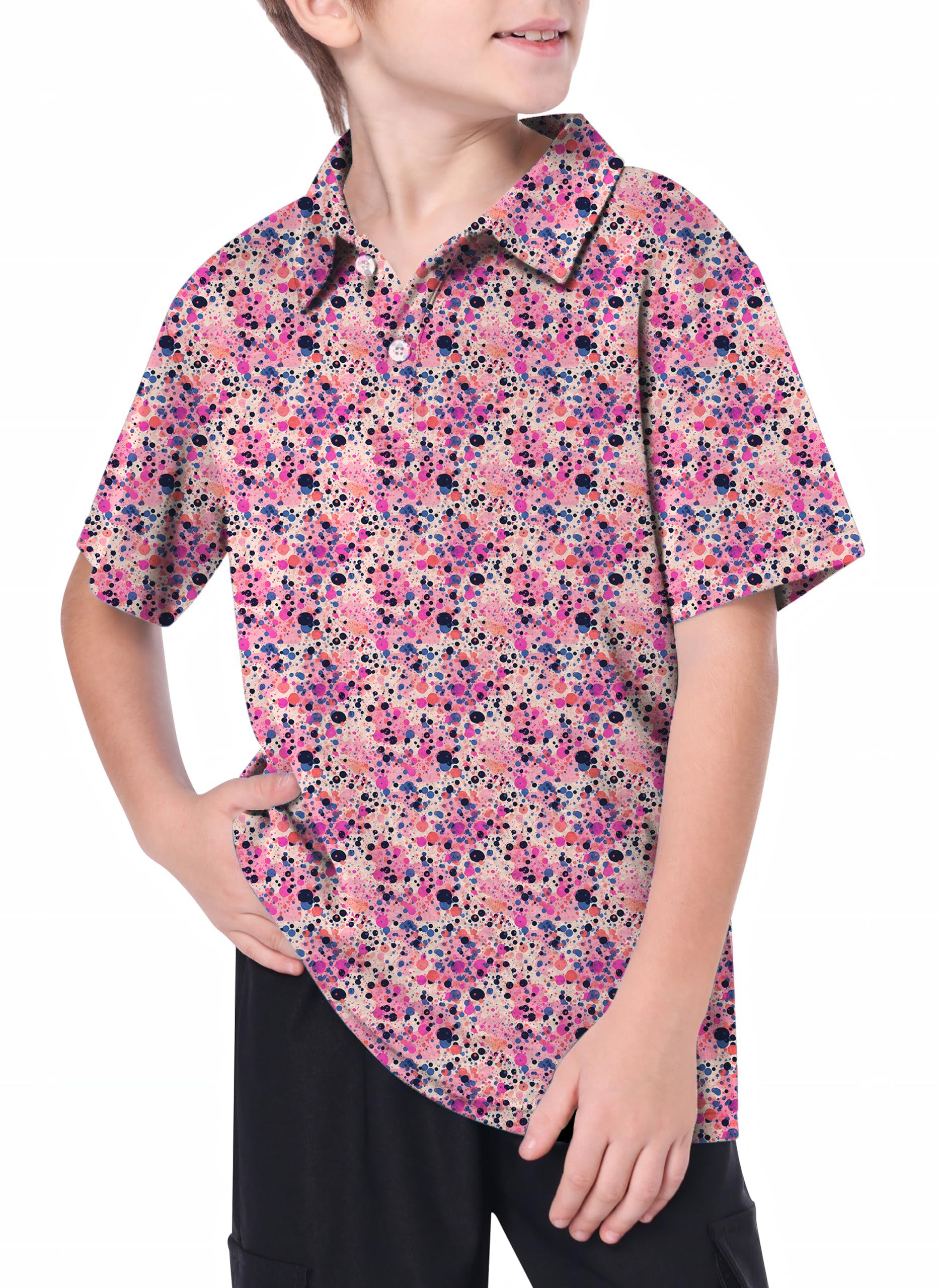 Youth Fuchsia Fusion Golf Polo