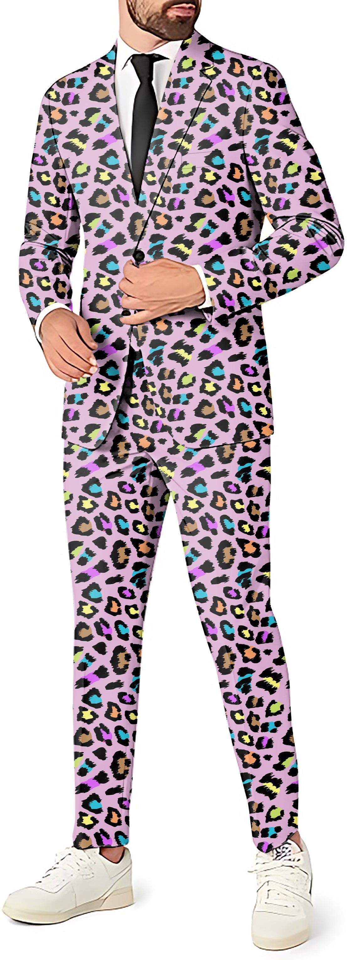 Leopards of color Men's Party Costumes-Theme Party 2 or 3pcs Suit set-Blazer Pants & Vest