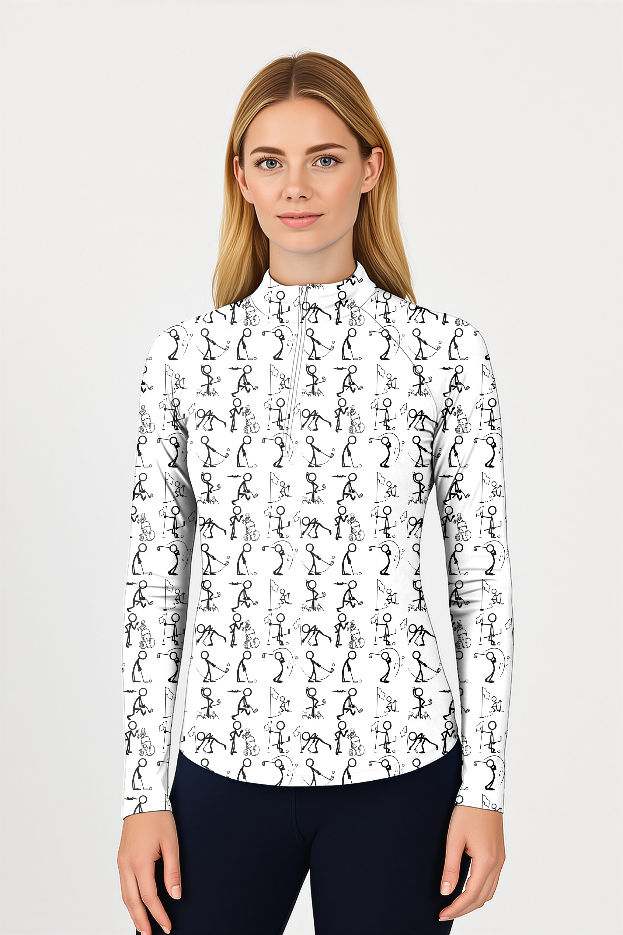 play golf Women's Golf Active 3/4 Zip Top