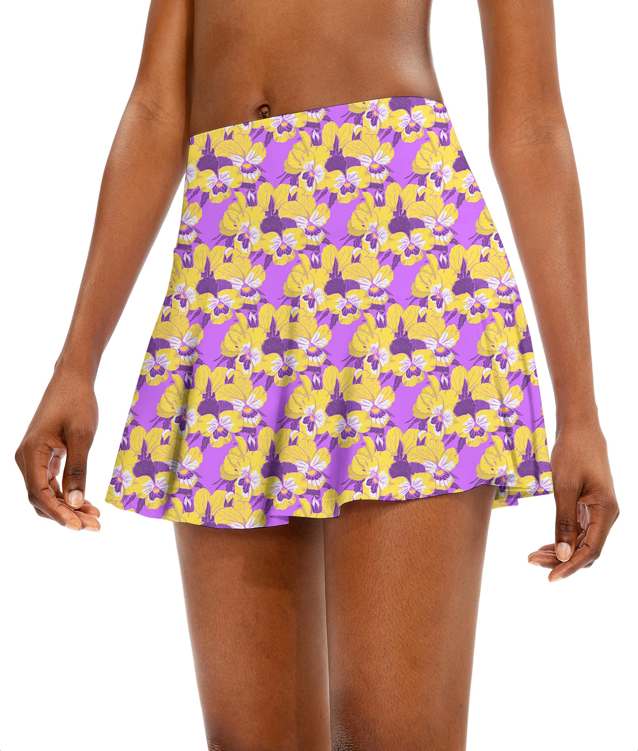 Hawaiian Time Women's Athletic Golf Skorts Flared Skirts