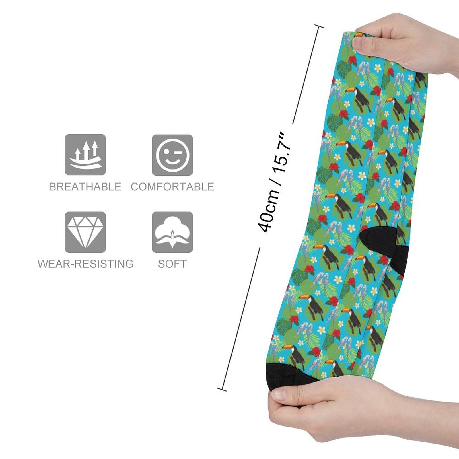 Flamingo Prined socks Gifts for Men Women