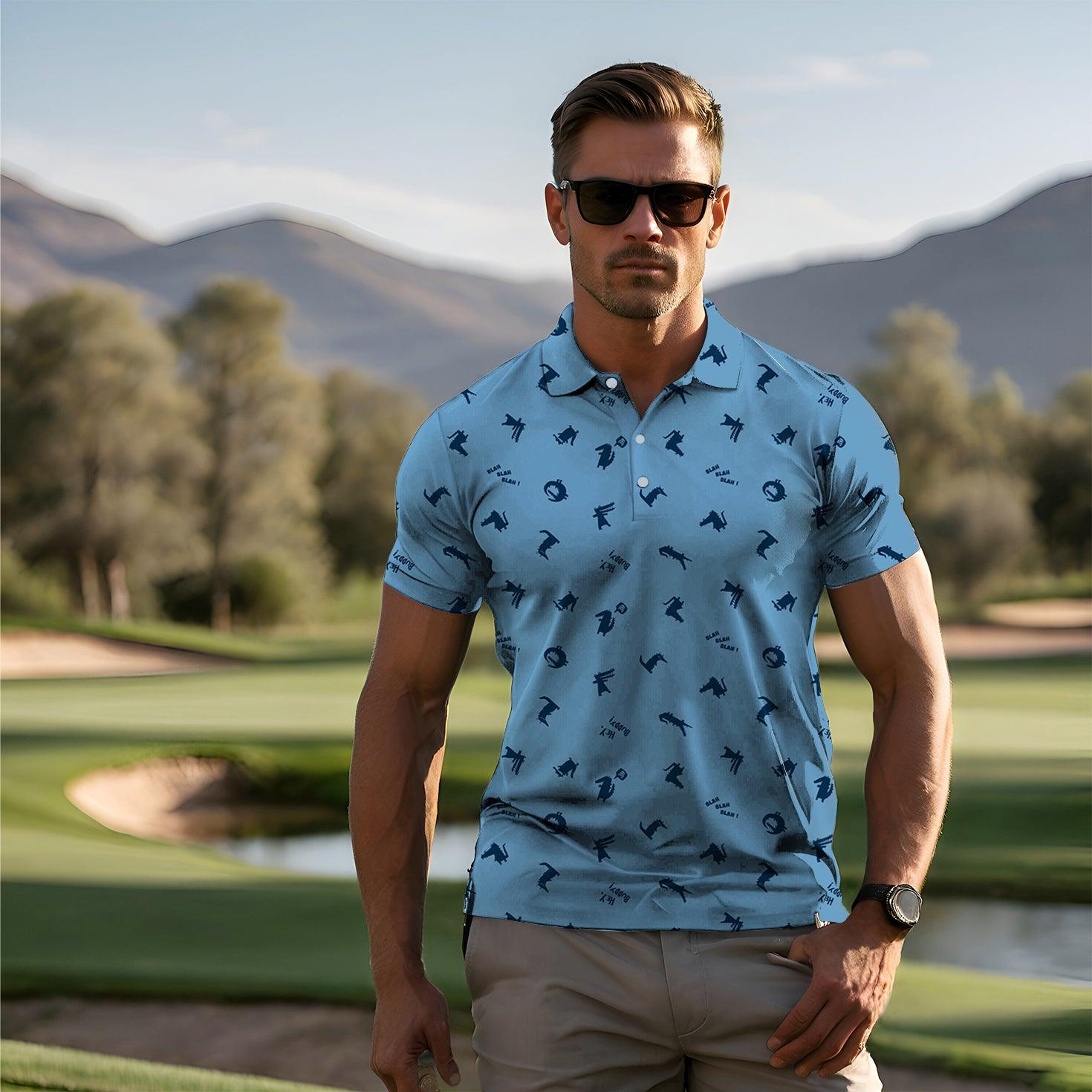 Men's golf polo alligator shirt