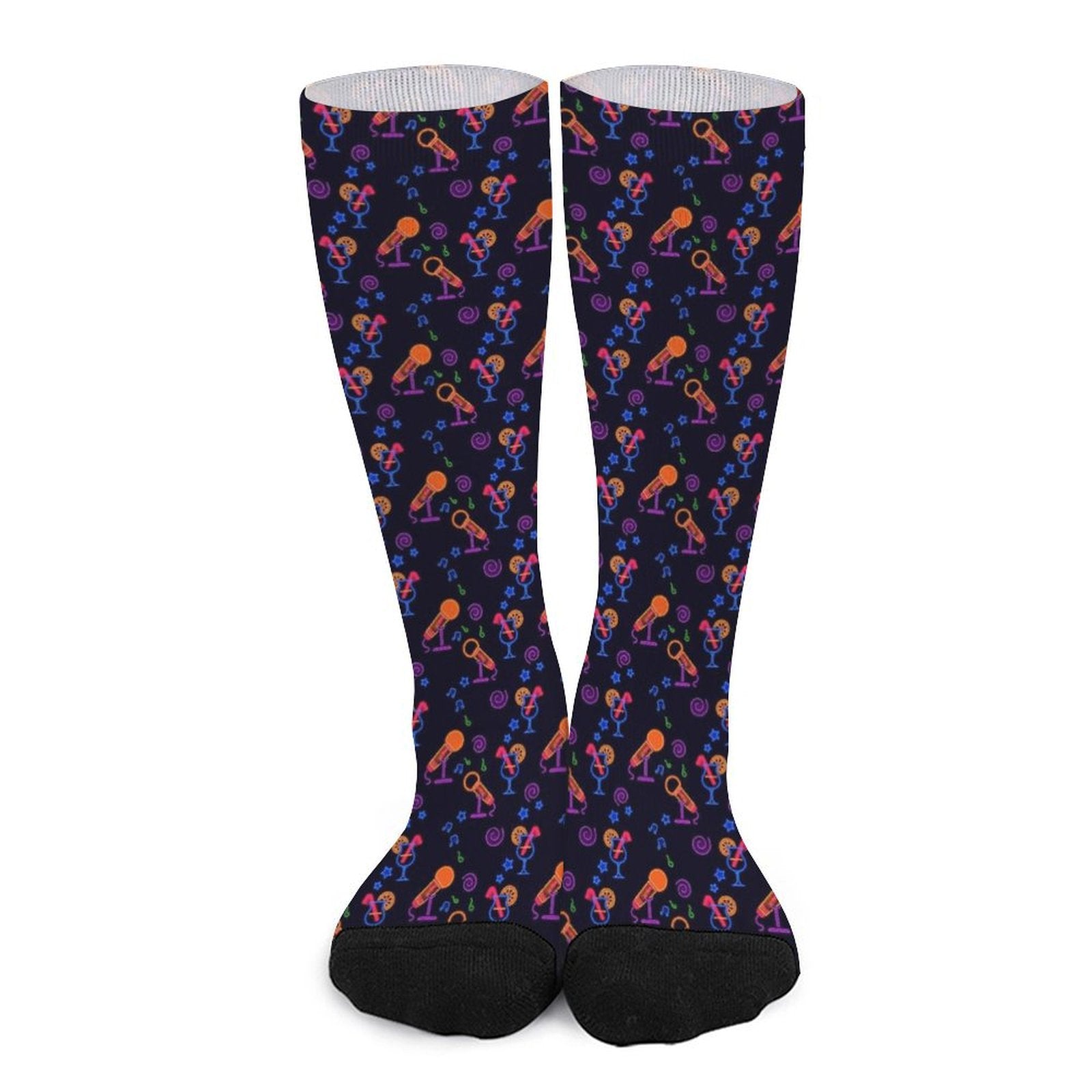 Neon Karaoke Prined socks Gifts for Men Women