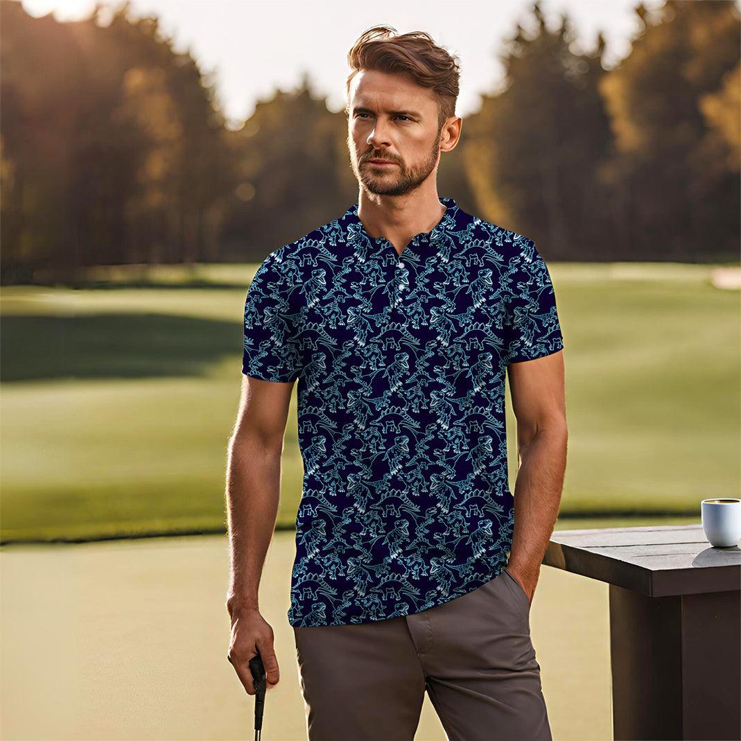 Men's golf Neon Dino's polo