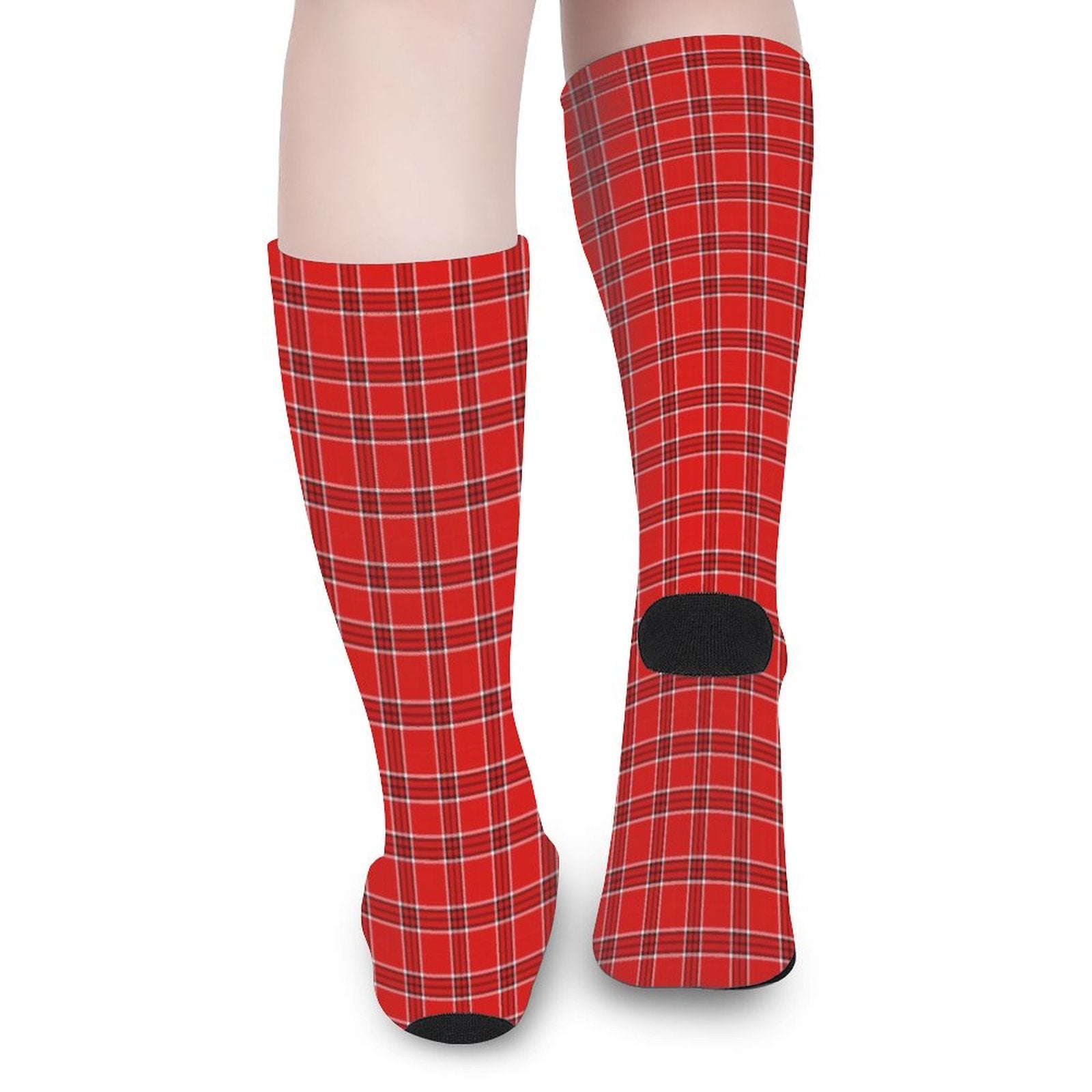 Red grid Prined socks Gifts for Men Women