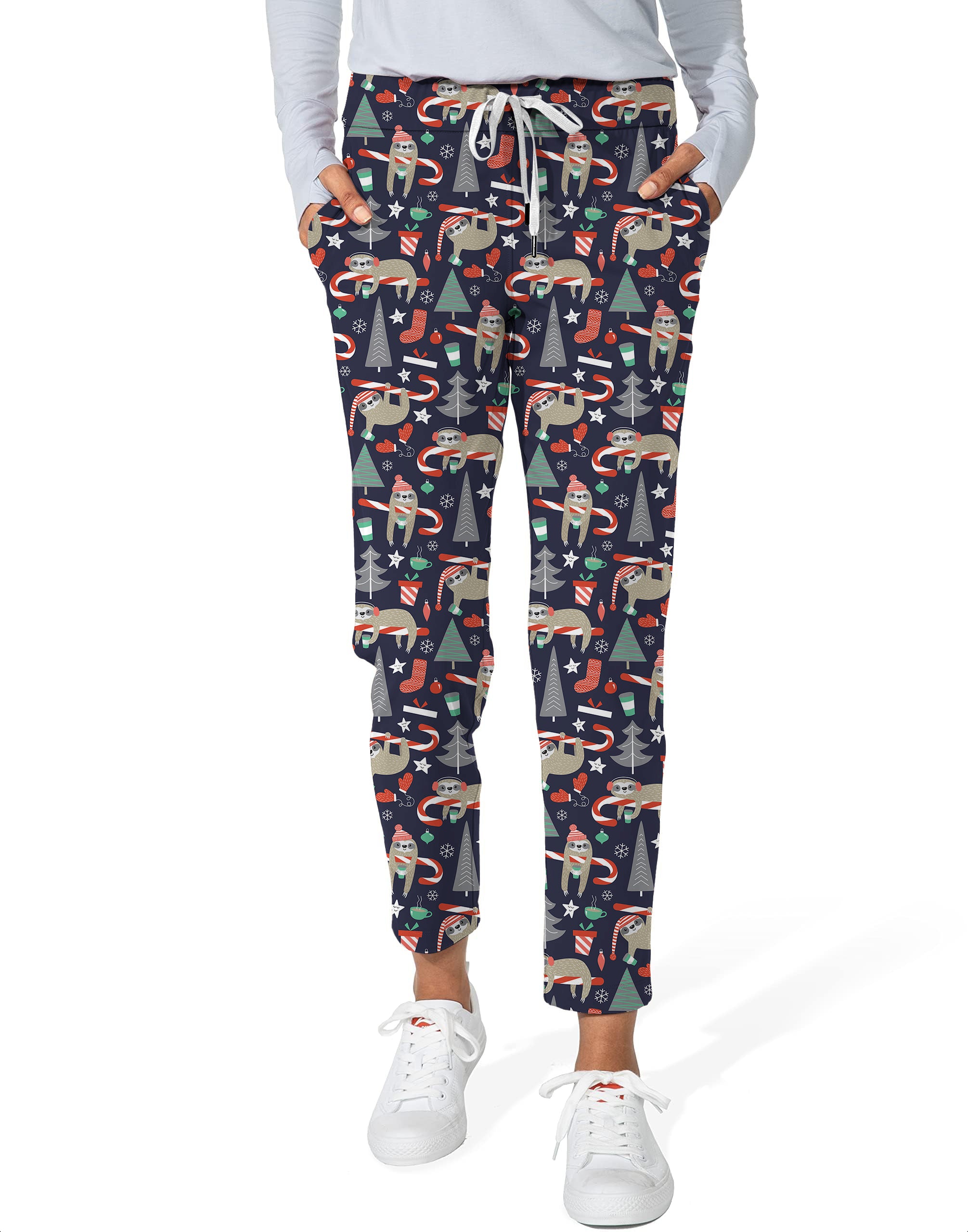 Marry Christmas-Women's 7/8 Stretch Ankle Golf Pants