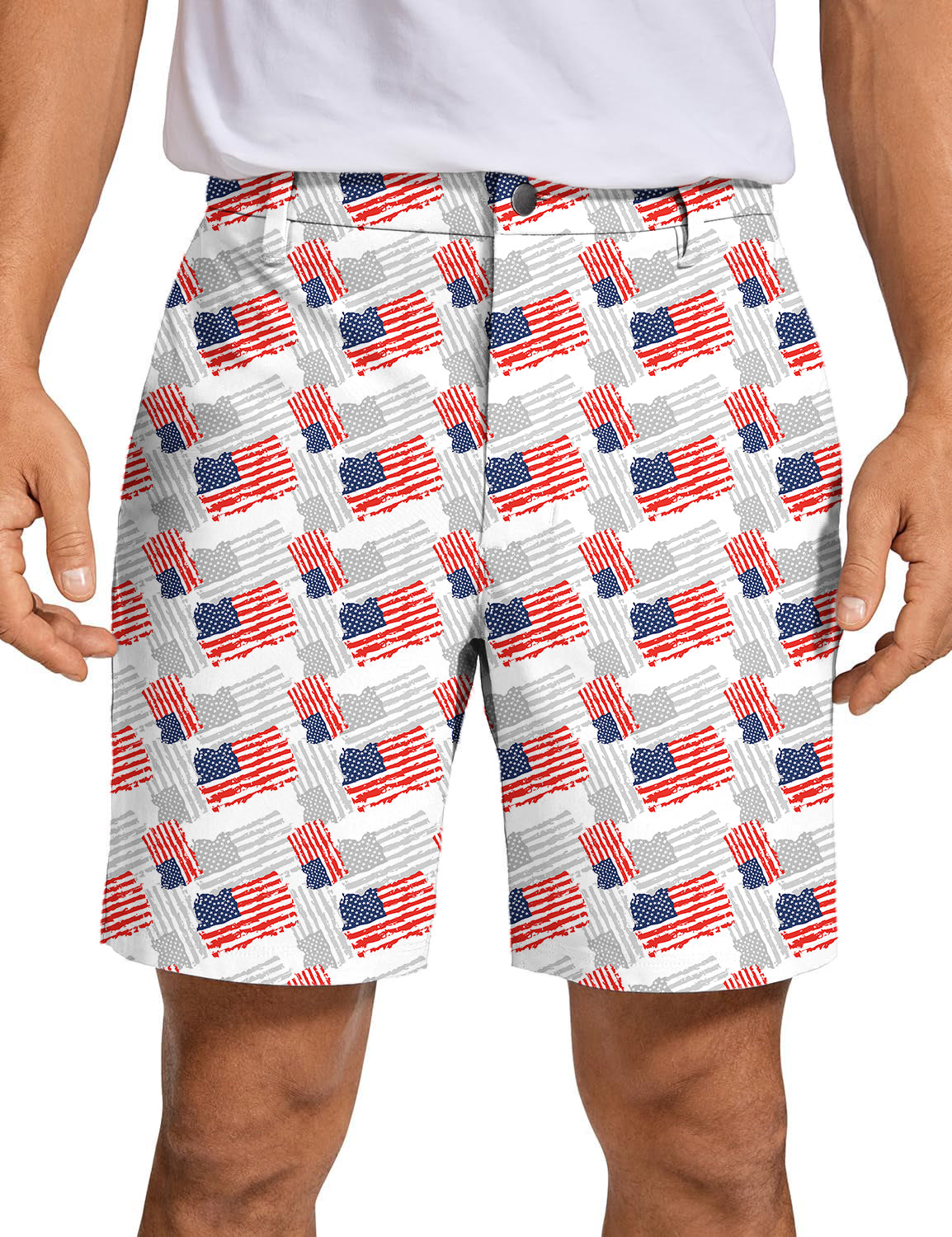 Men's American flag Golf Shorts