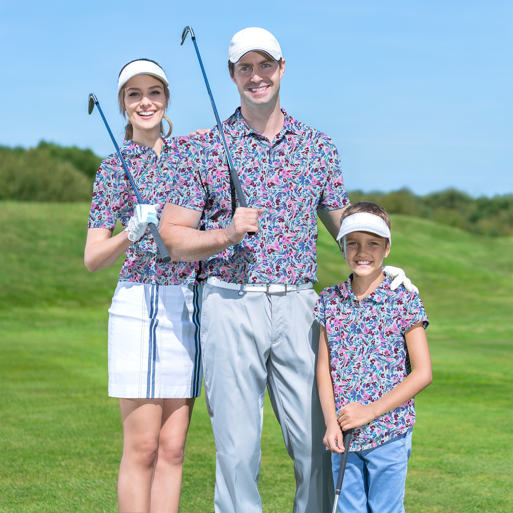 Family Flower Twist set Golf Championship Trophy tournament