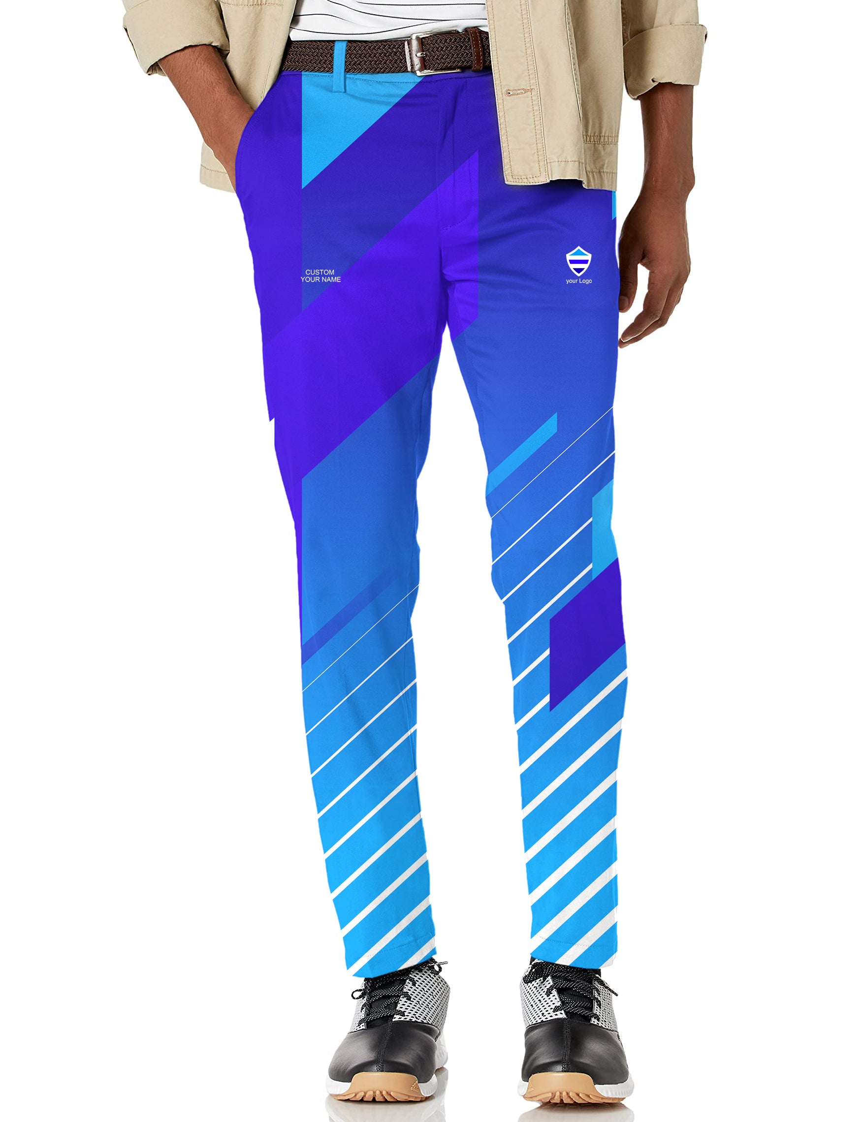 Men's blue sport Team Stretch Golf Pants