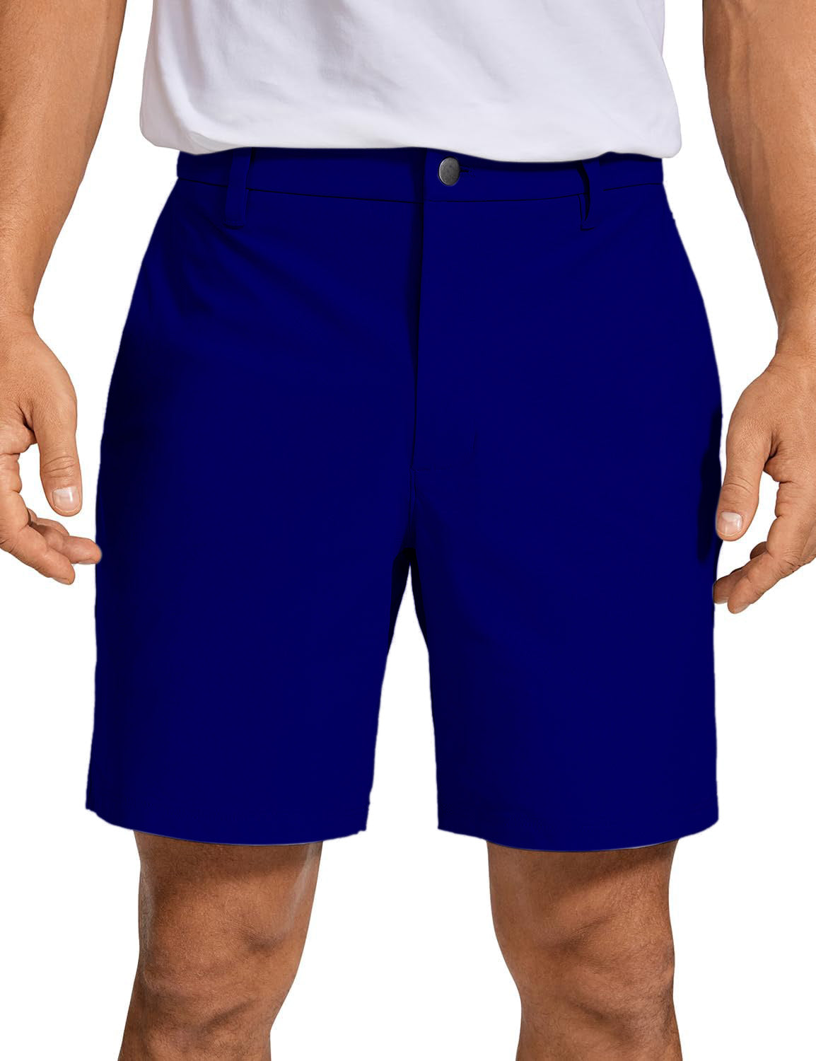 Men pure navy Golf Shorts