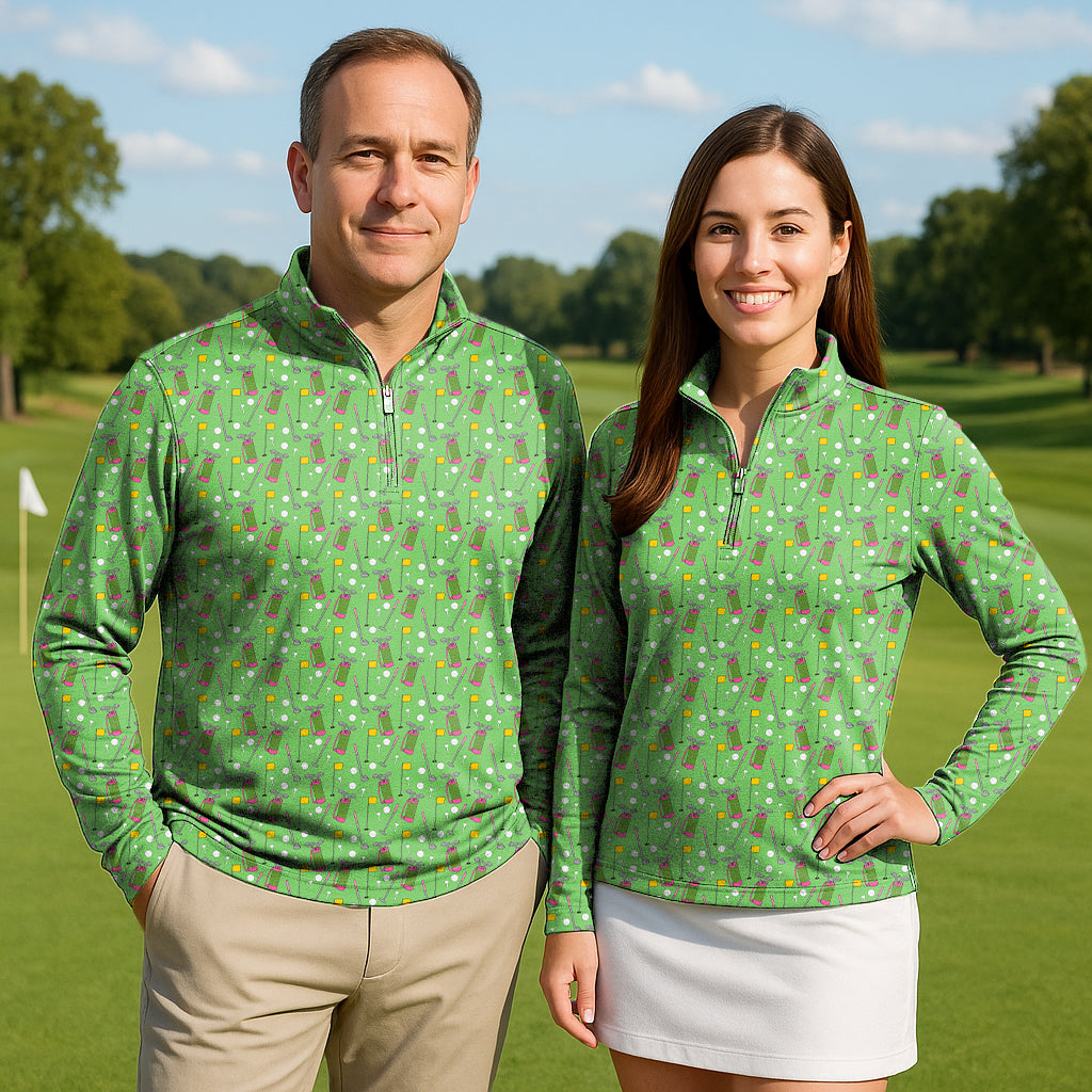 golf bag Couple Golf Active 3/4 Zip Top