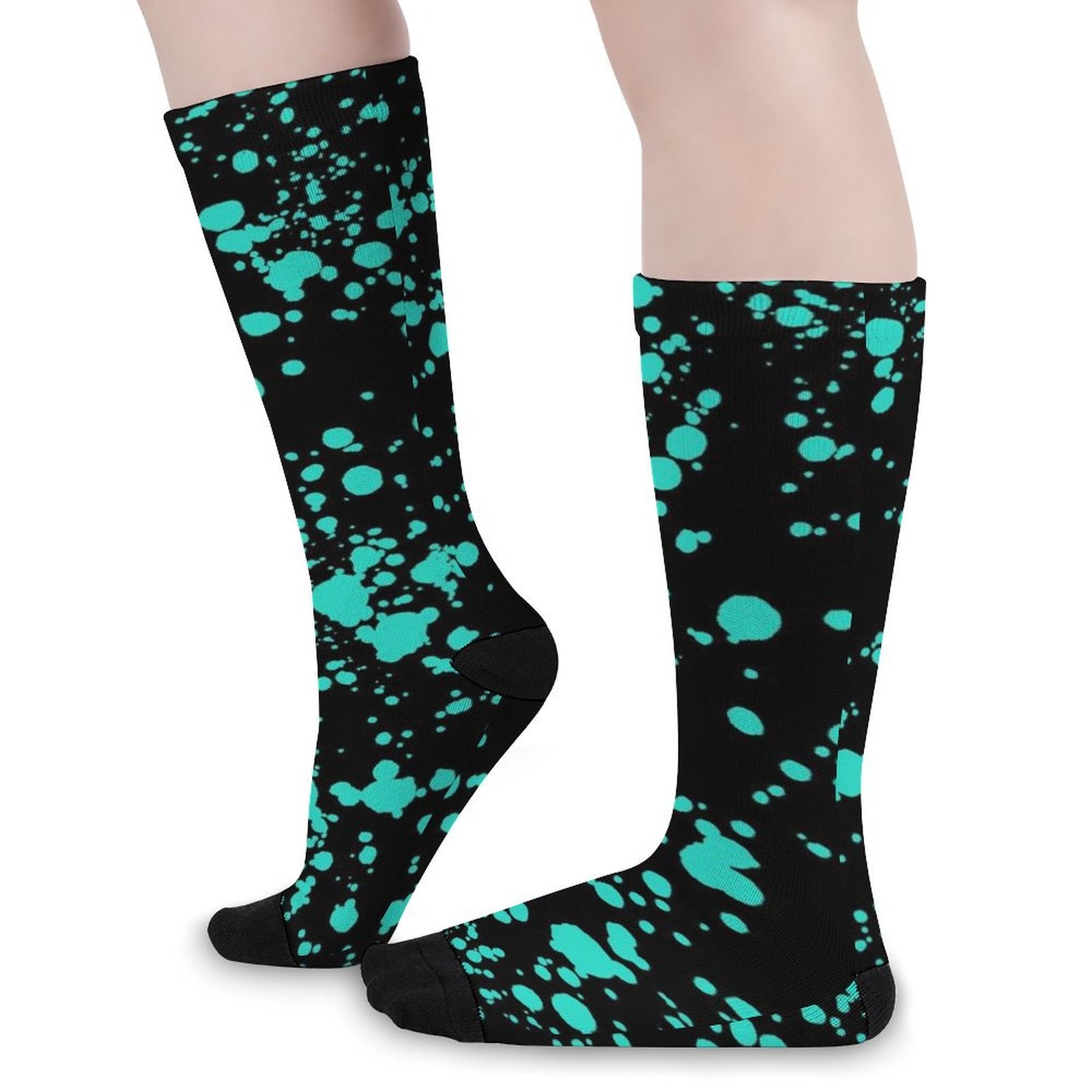 Lake Blue spot Prined socks Gifts for Men Women