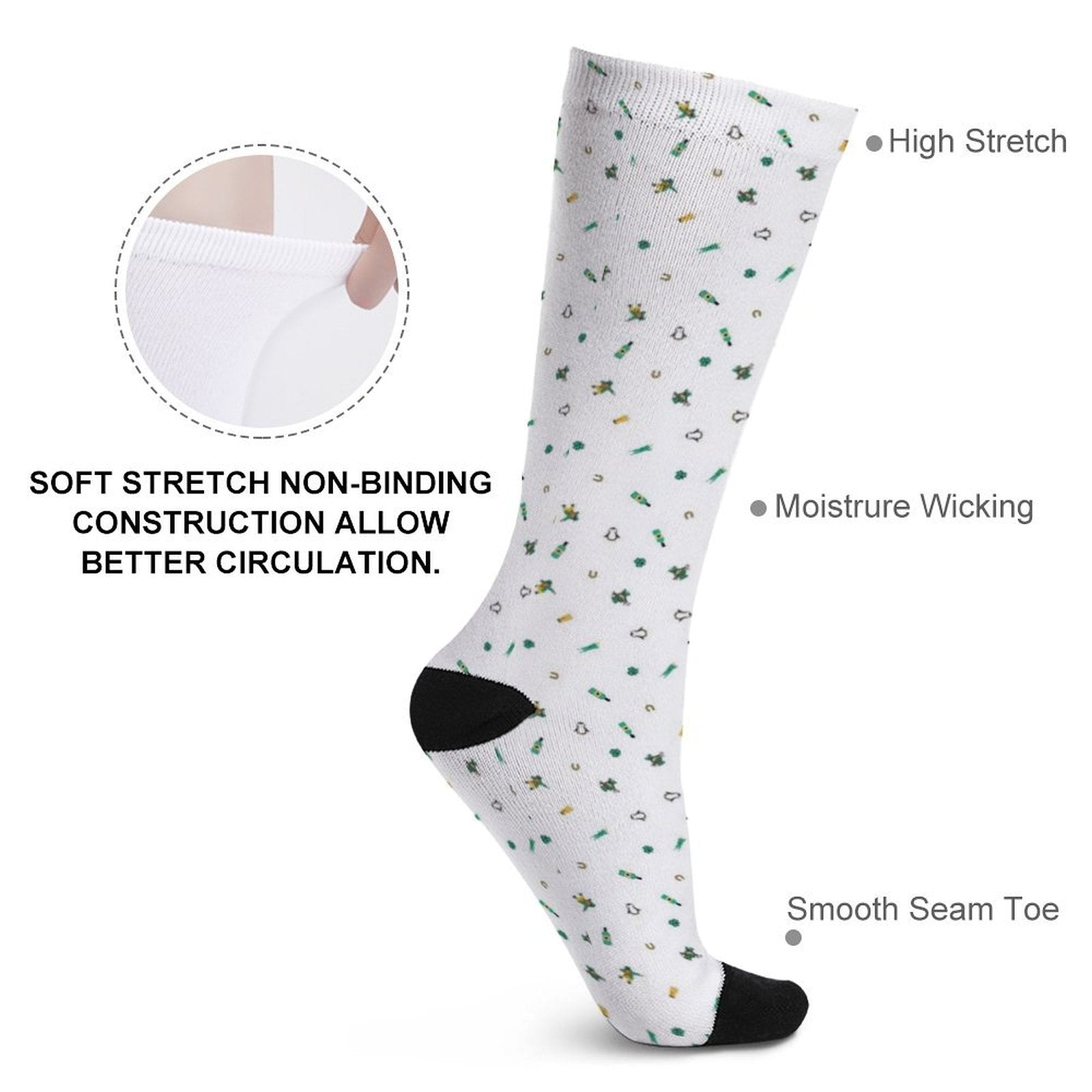 beer Prined socks Gifts for Men Women