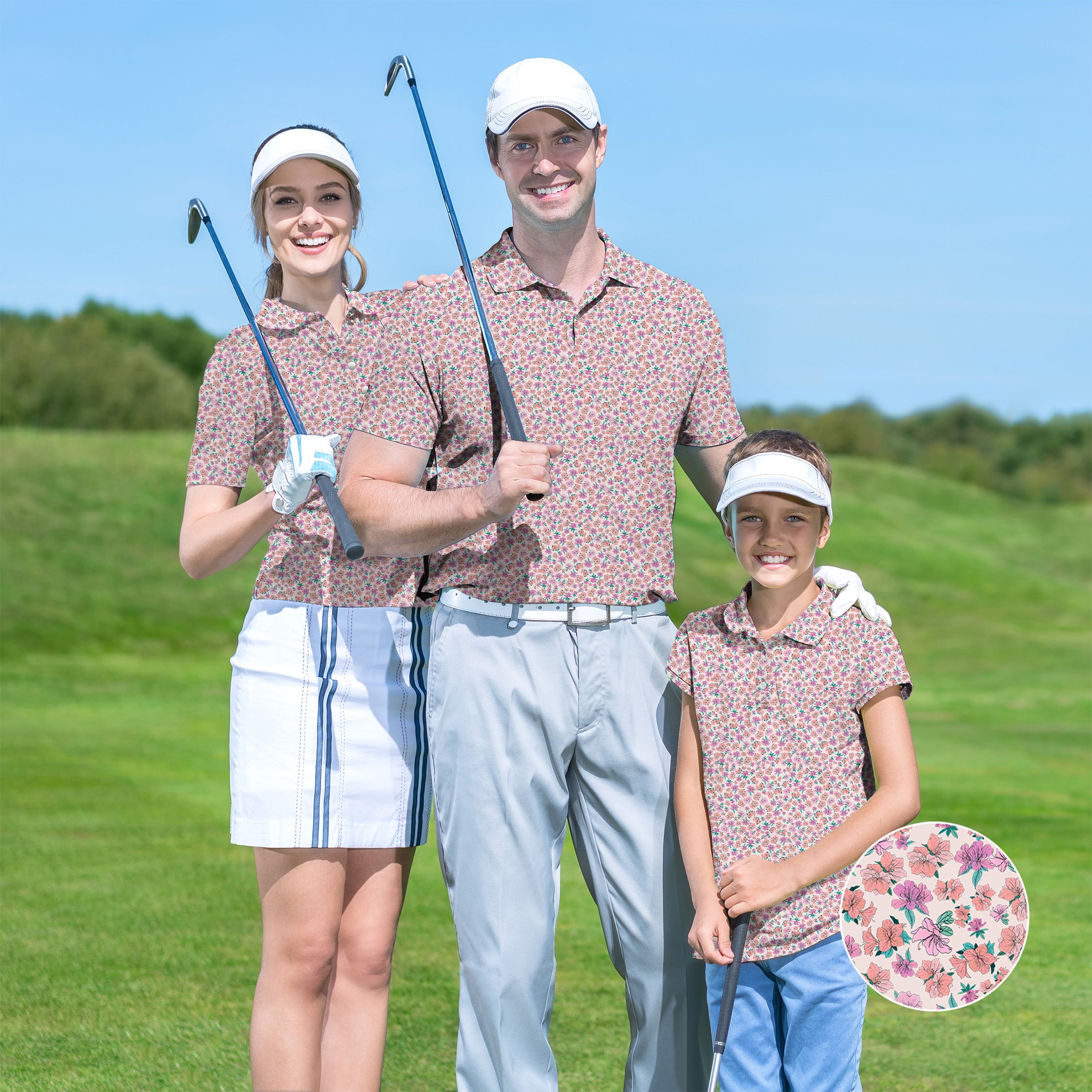 Family Flower World set Golf Championship Trophy tournament