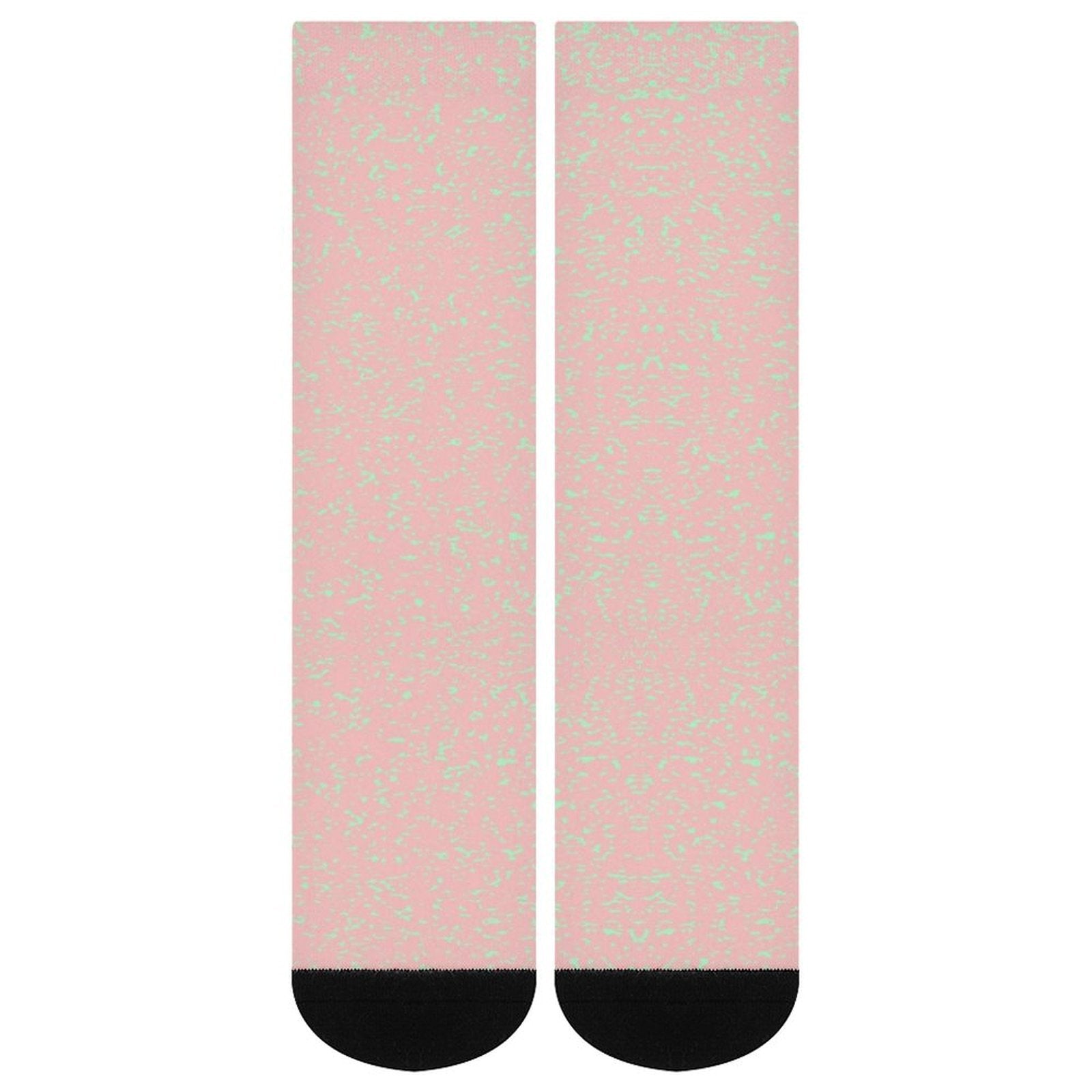 Pastel Pink Fusion Prined socks Gifts for Men Women