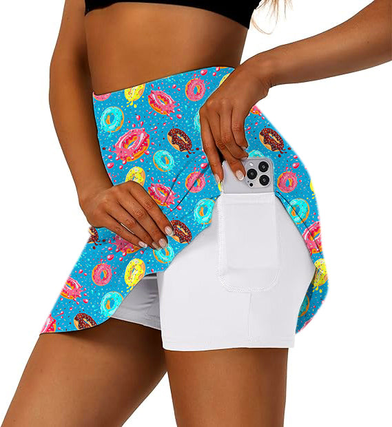 Women's Hole In One Golf Skirts Inner Shorts Pocket