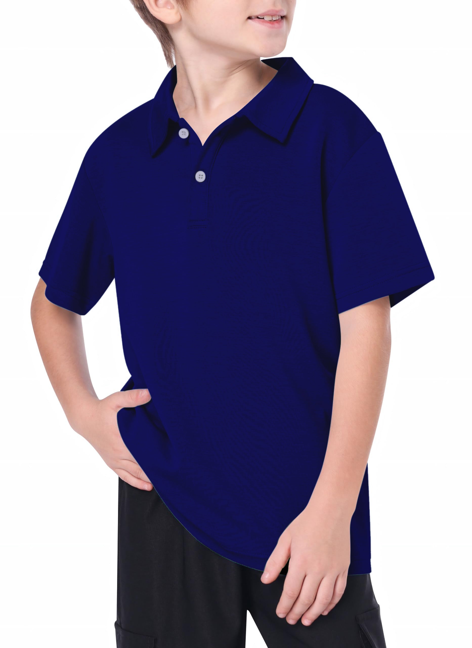 Youth pure navy Golf Polo