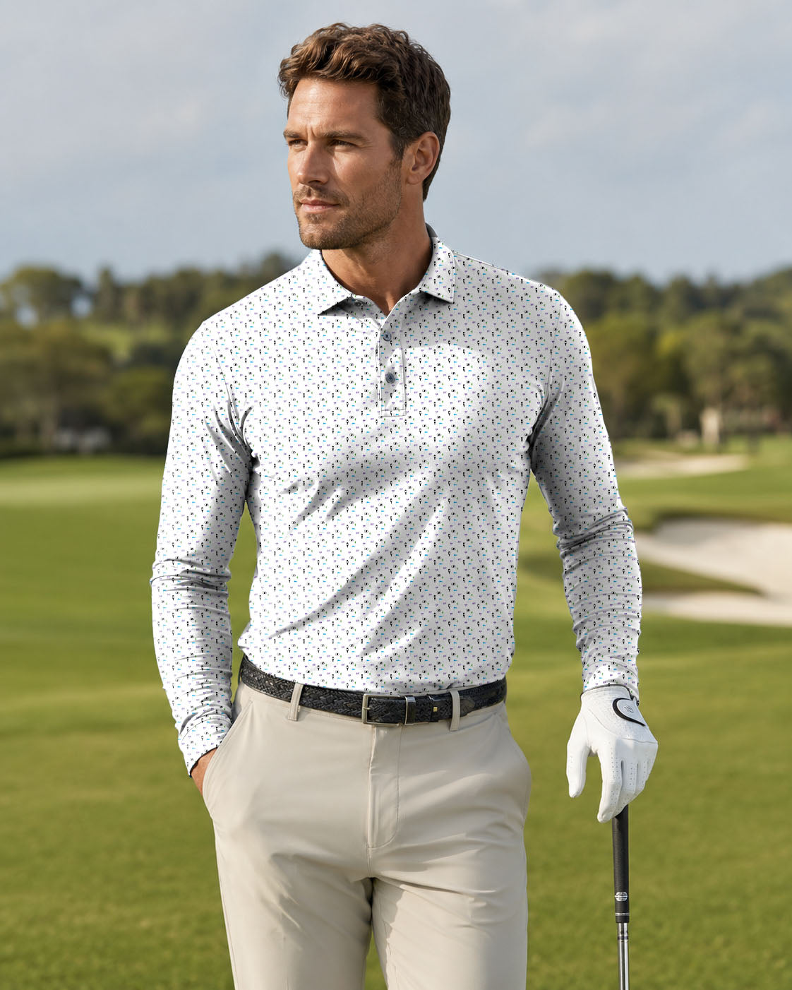 Men's Transfusions golf Long-sleeved Polo