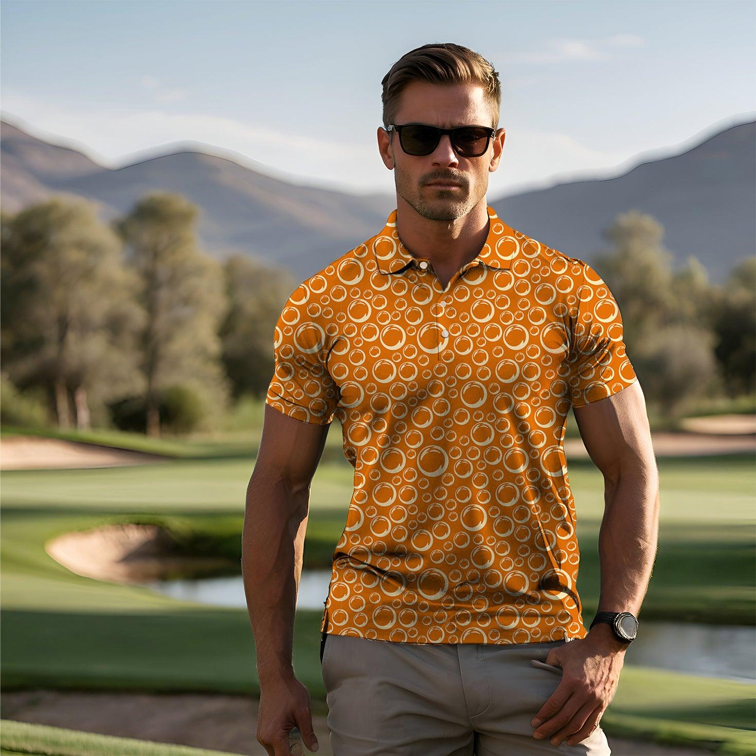 Men's golf beer polo