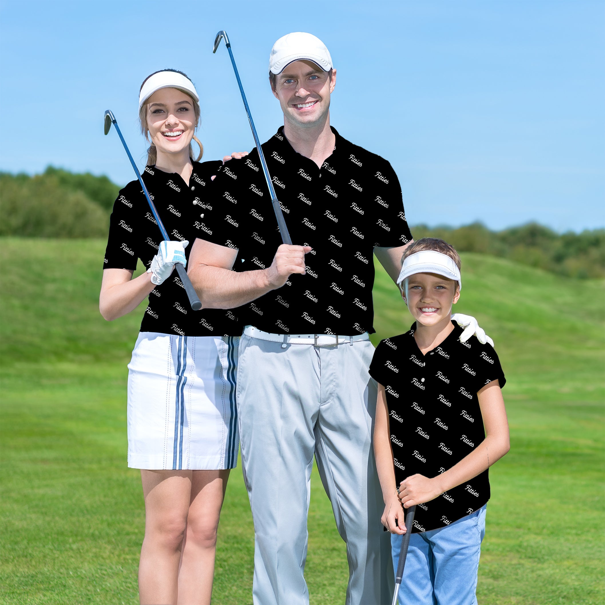 Golf Polo Family set Personalized name Custom your name