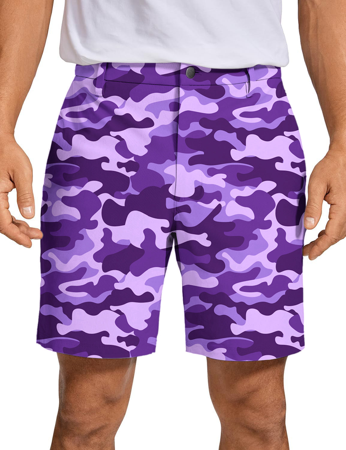 Men's Purple Camo Golf Shorts