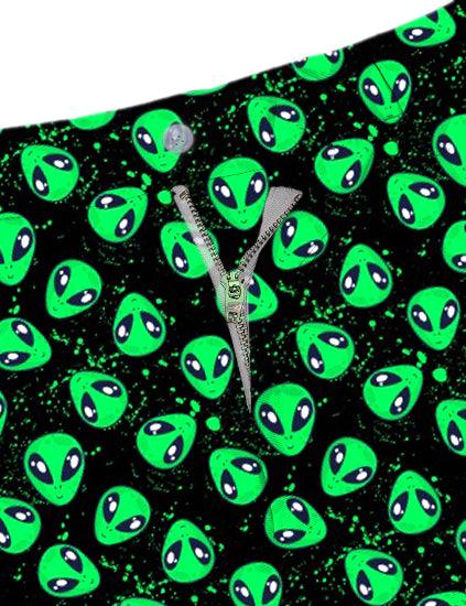 Men Alien Invasion Golf Shorts