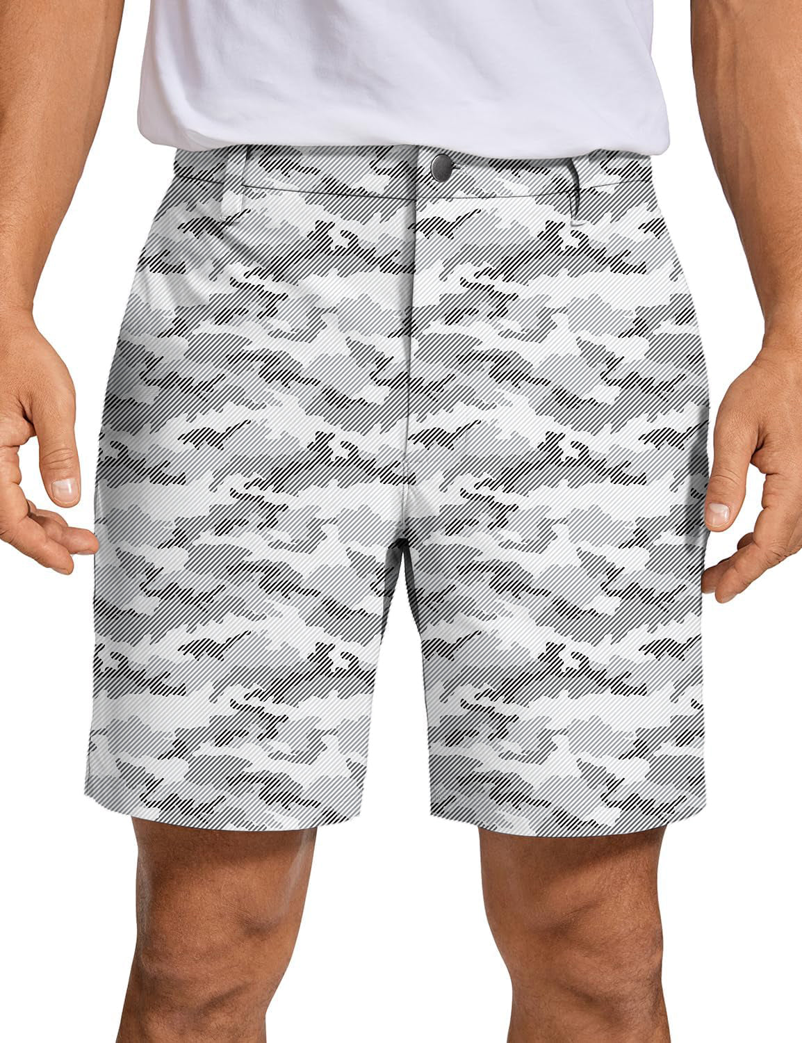 Men's Snow Camo Golf Shorts