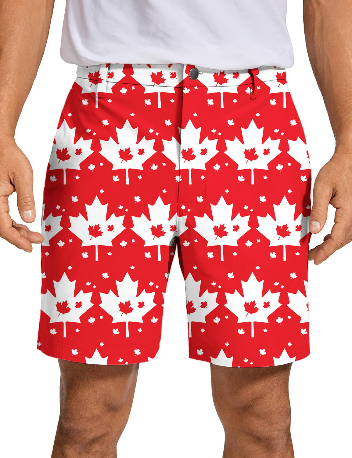 Men's Canadian Maple Leaf Golf Shorts