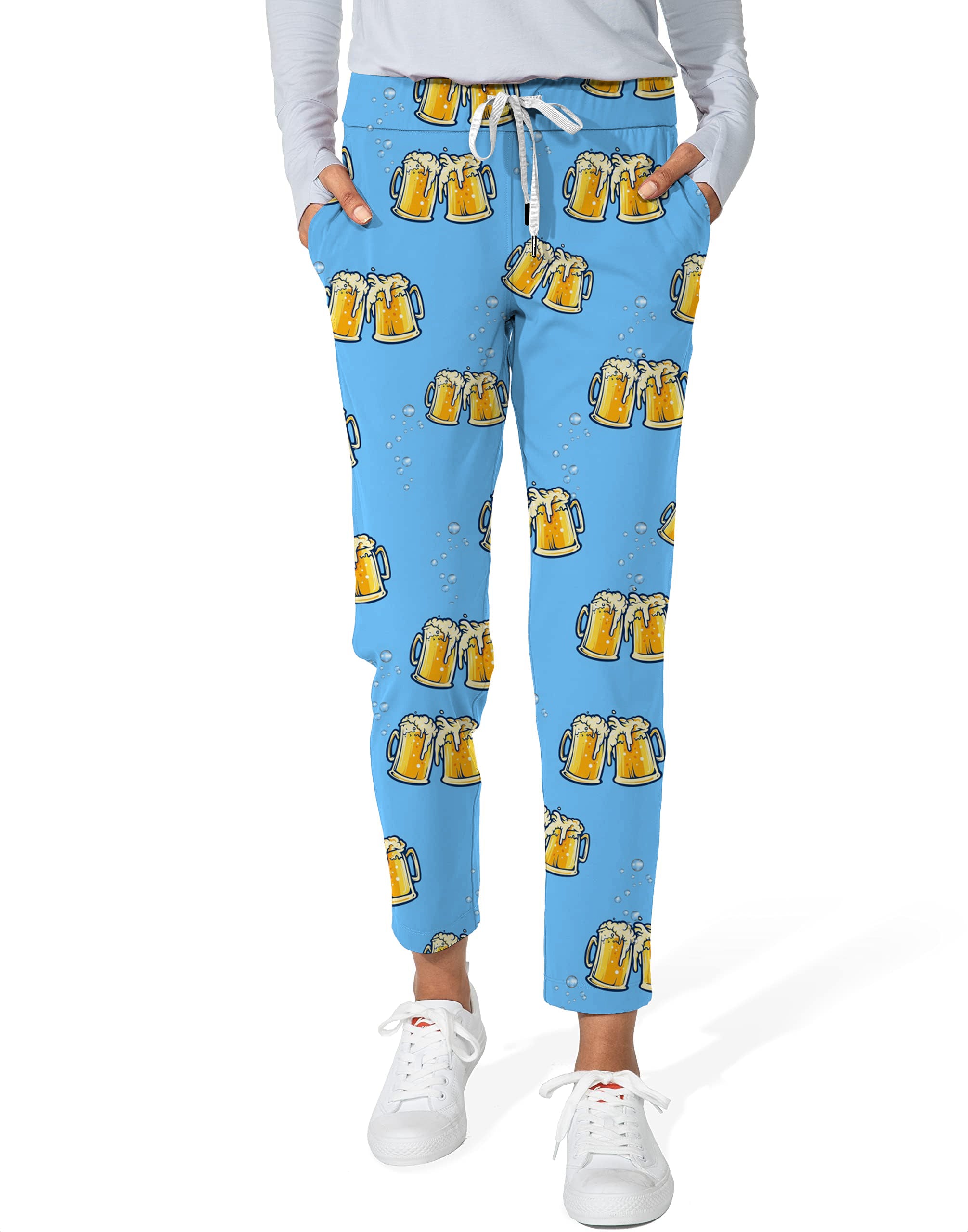 Cheers Beer-Women's 7/8 Stretch Ankle Golf Pants