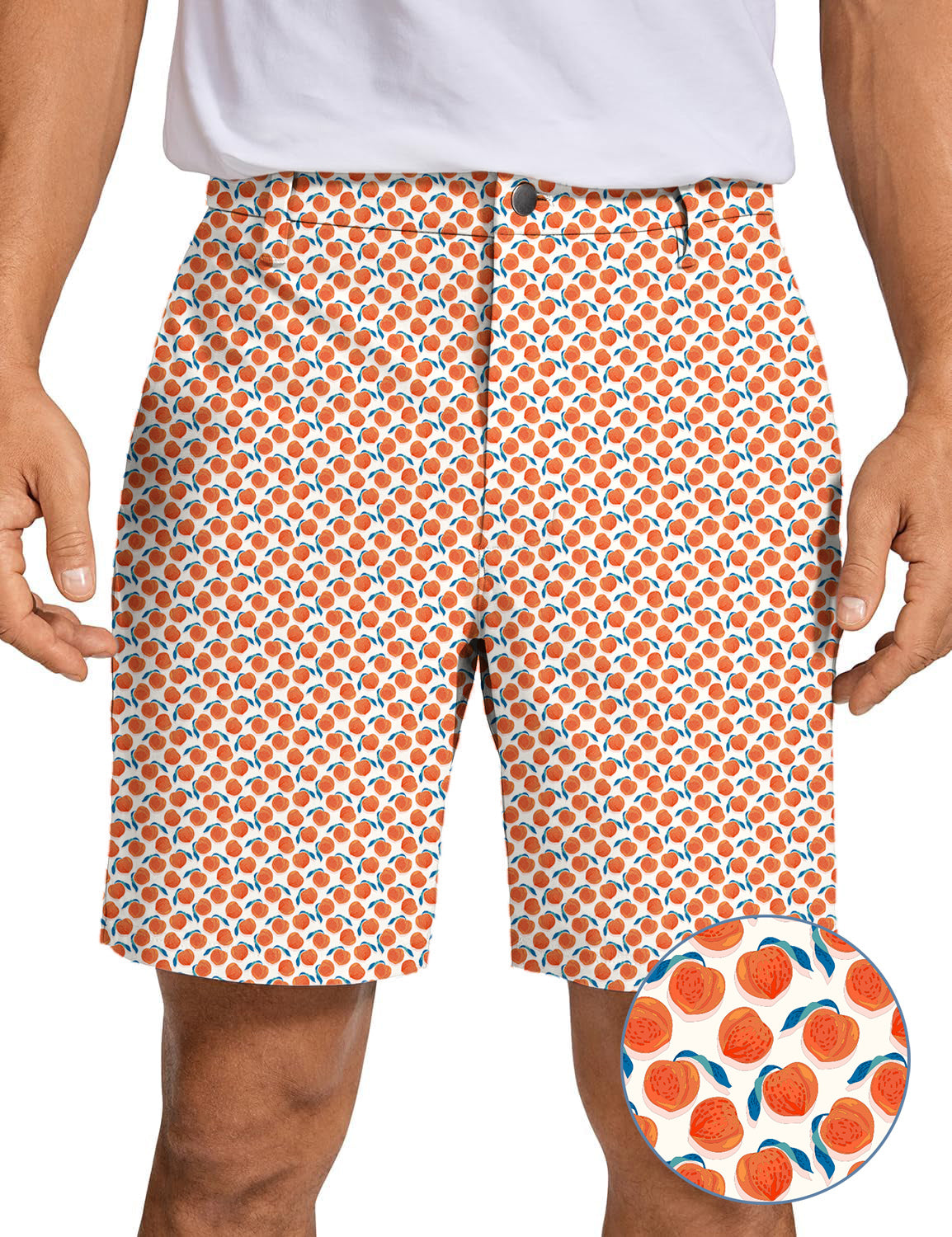 Men's momo peach Golf Shorts