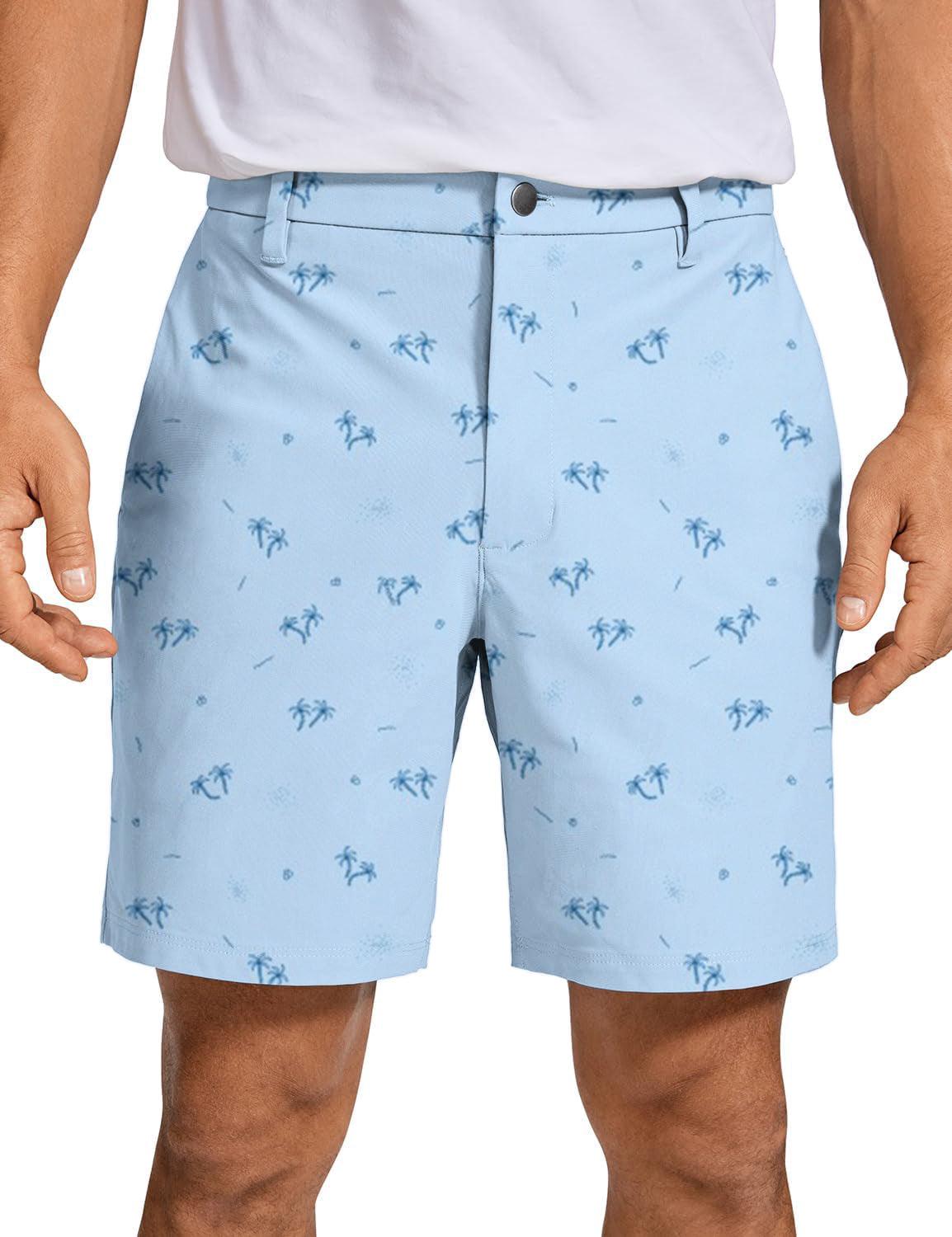 Men Tropical Palms Golf Shorts