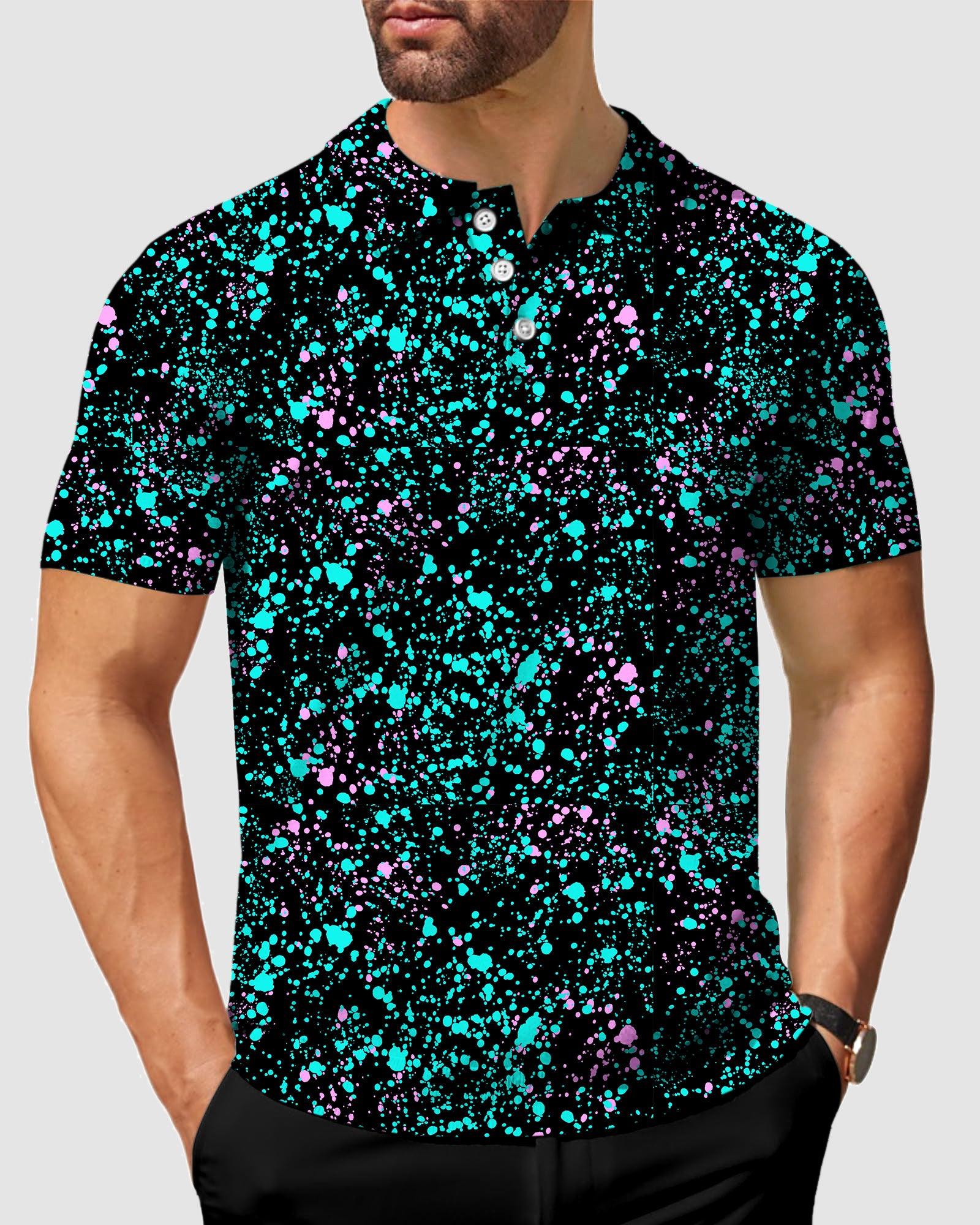 GALAXIES -men's golf polo