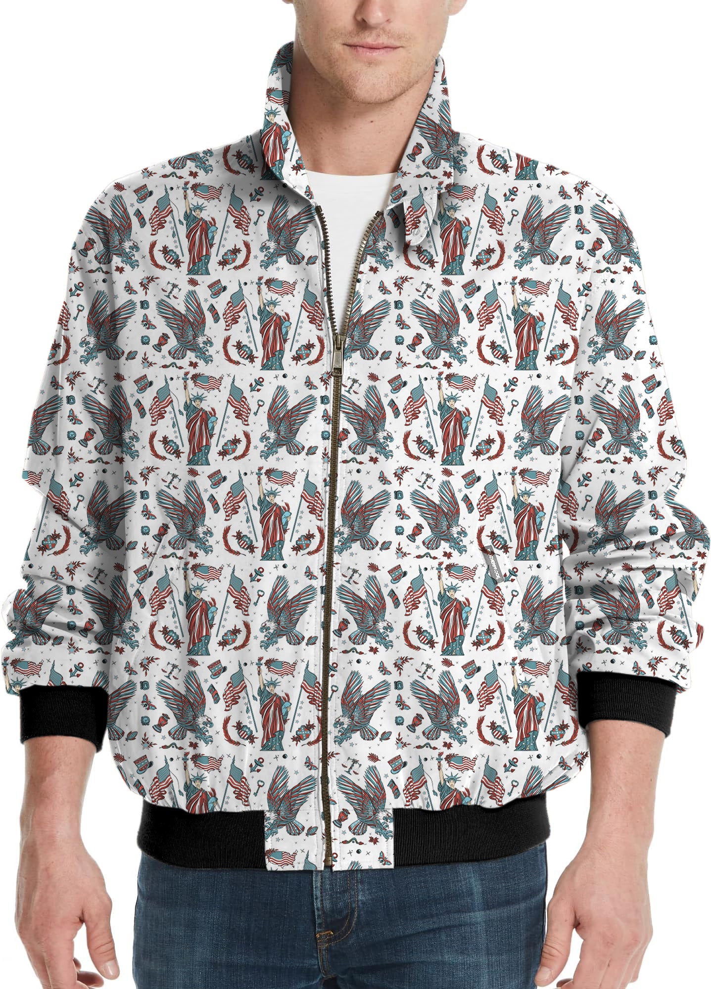 Born in the USA-Men's Golf Windbreaker Light Jacket