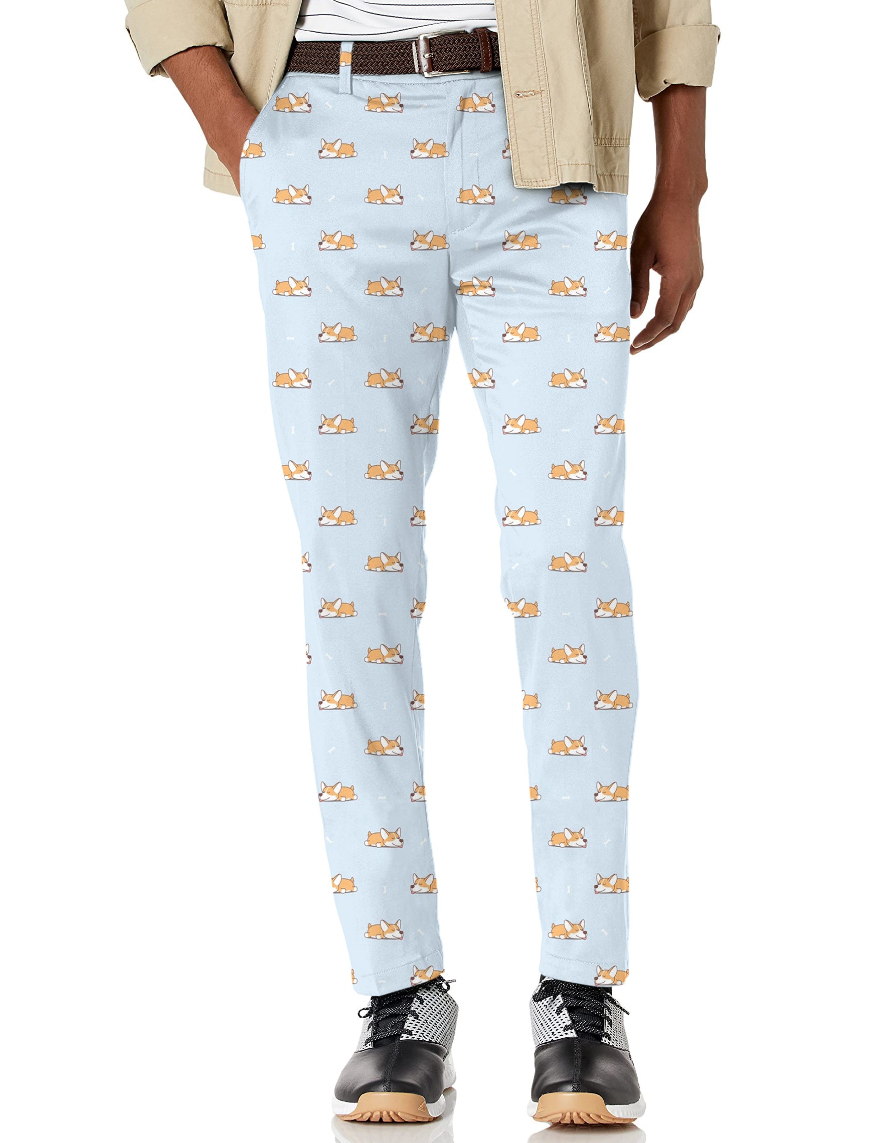 Men's Cute corgi Stretch Golf Pants