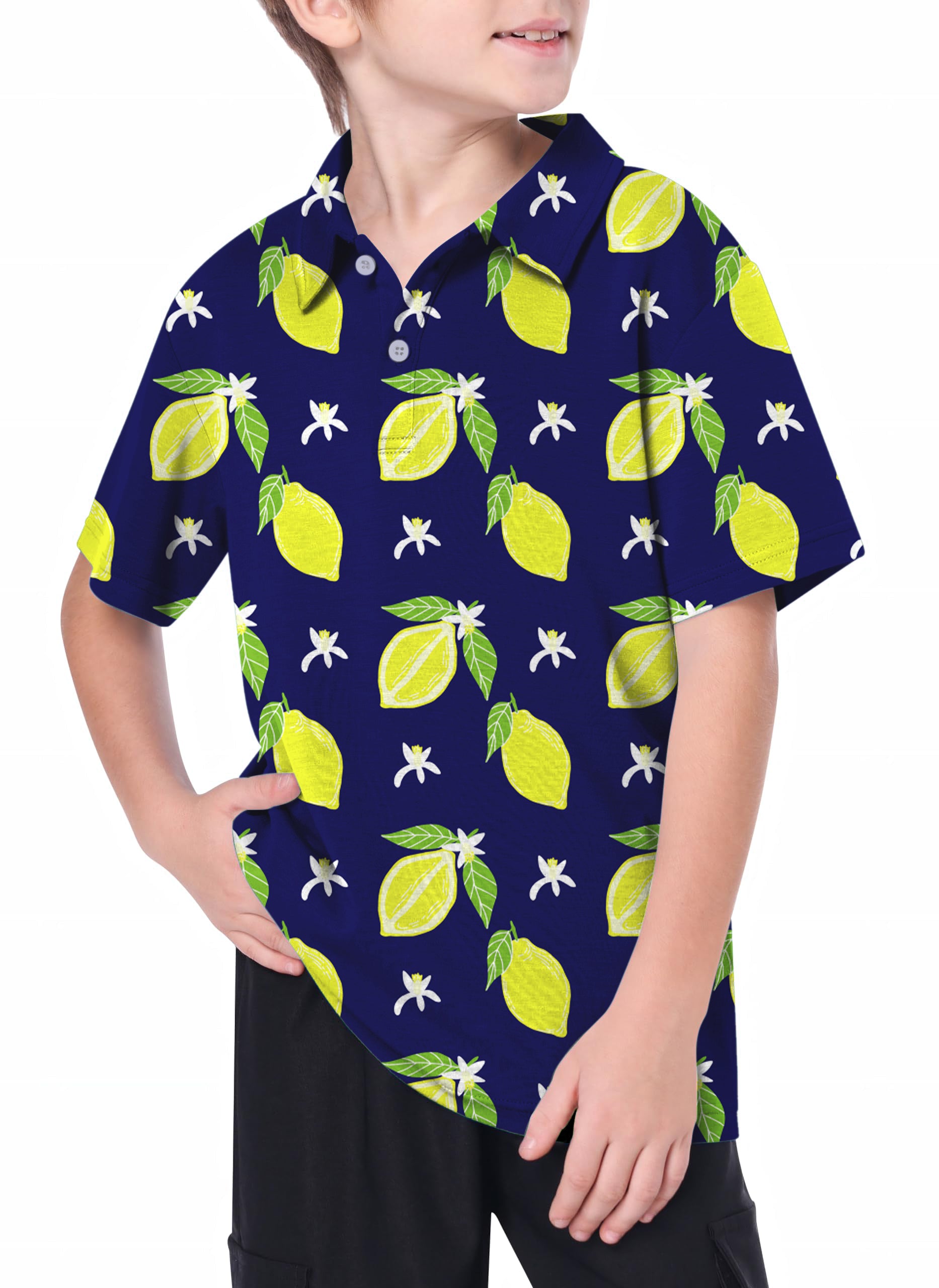 Youth Zesty lemon Golf Polo