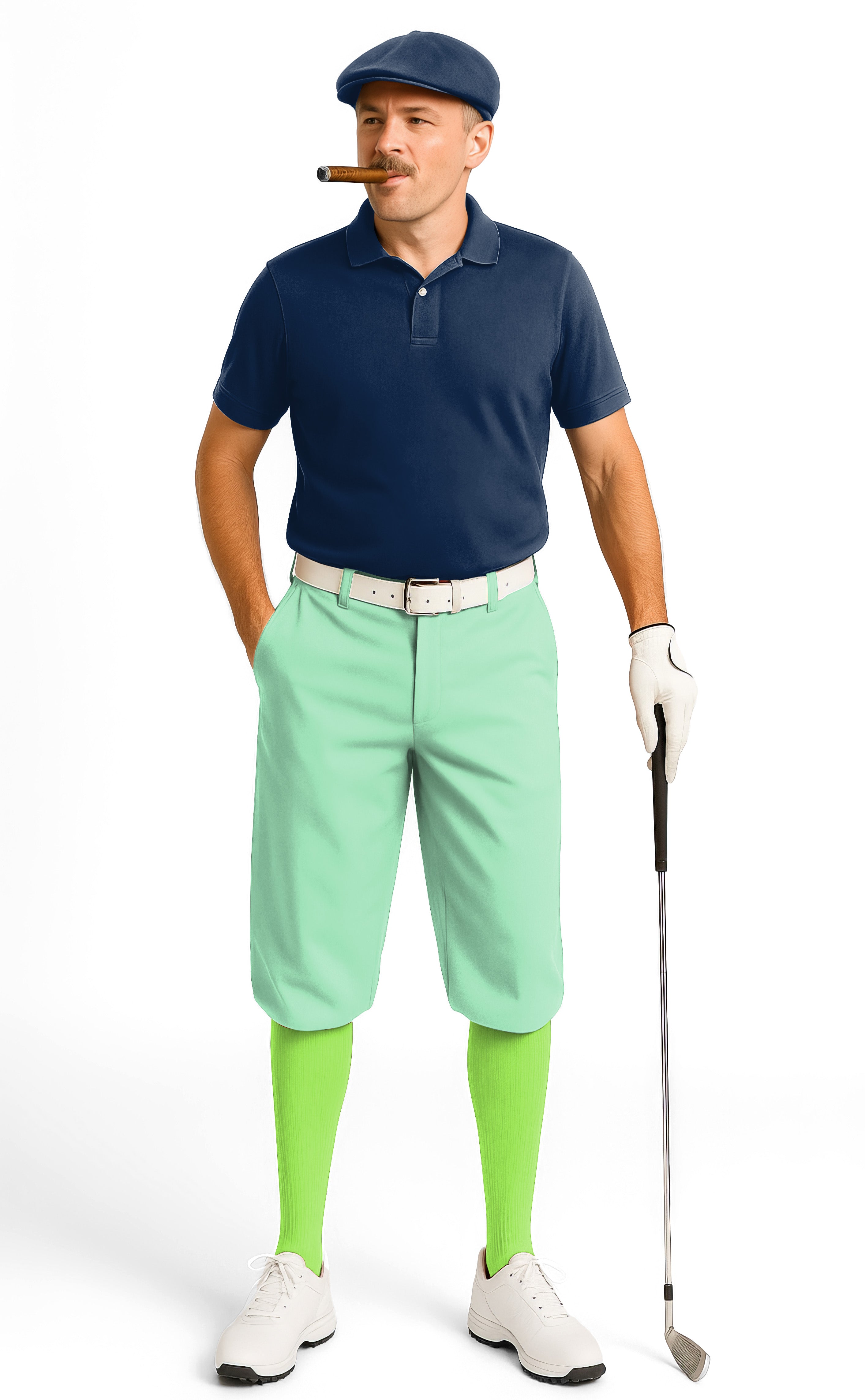 pure mint-Men's Golf Knickers Pants