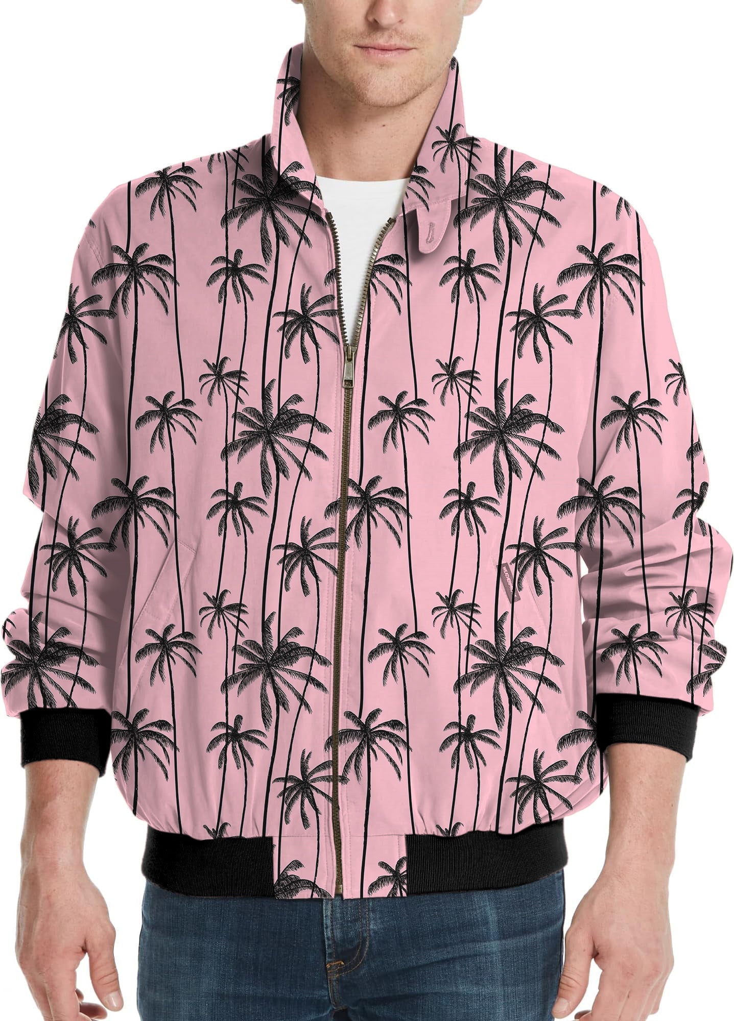Miami Palms-Men's Golf Windbreaker Light Jacket