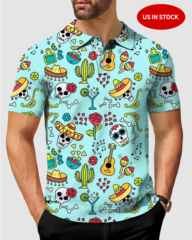 Men's golf polo Fiesta Time Polo for men hot sale