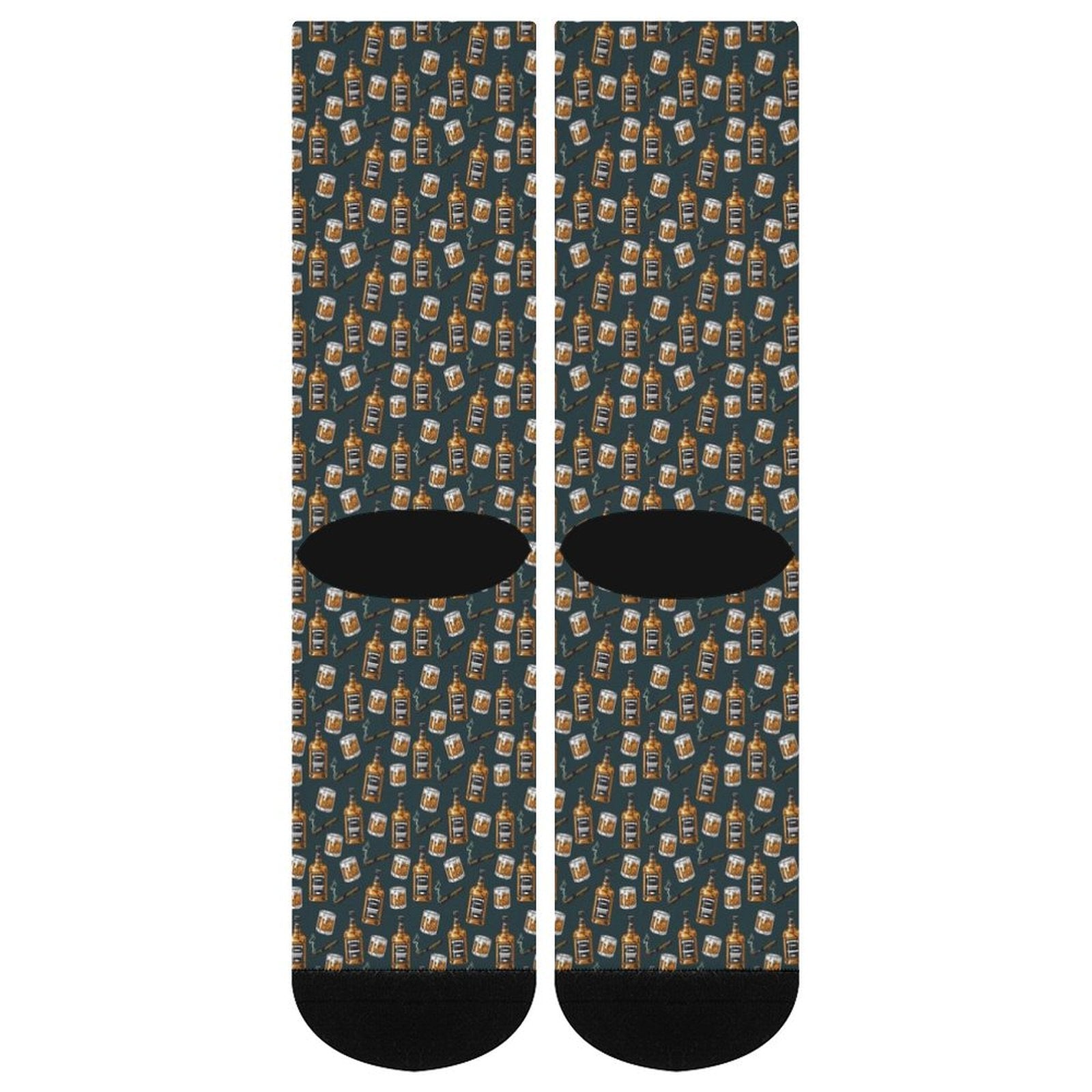 WHISKEY CIGARS Prined socks Gifts for Men Women