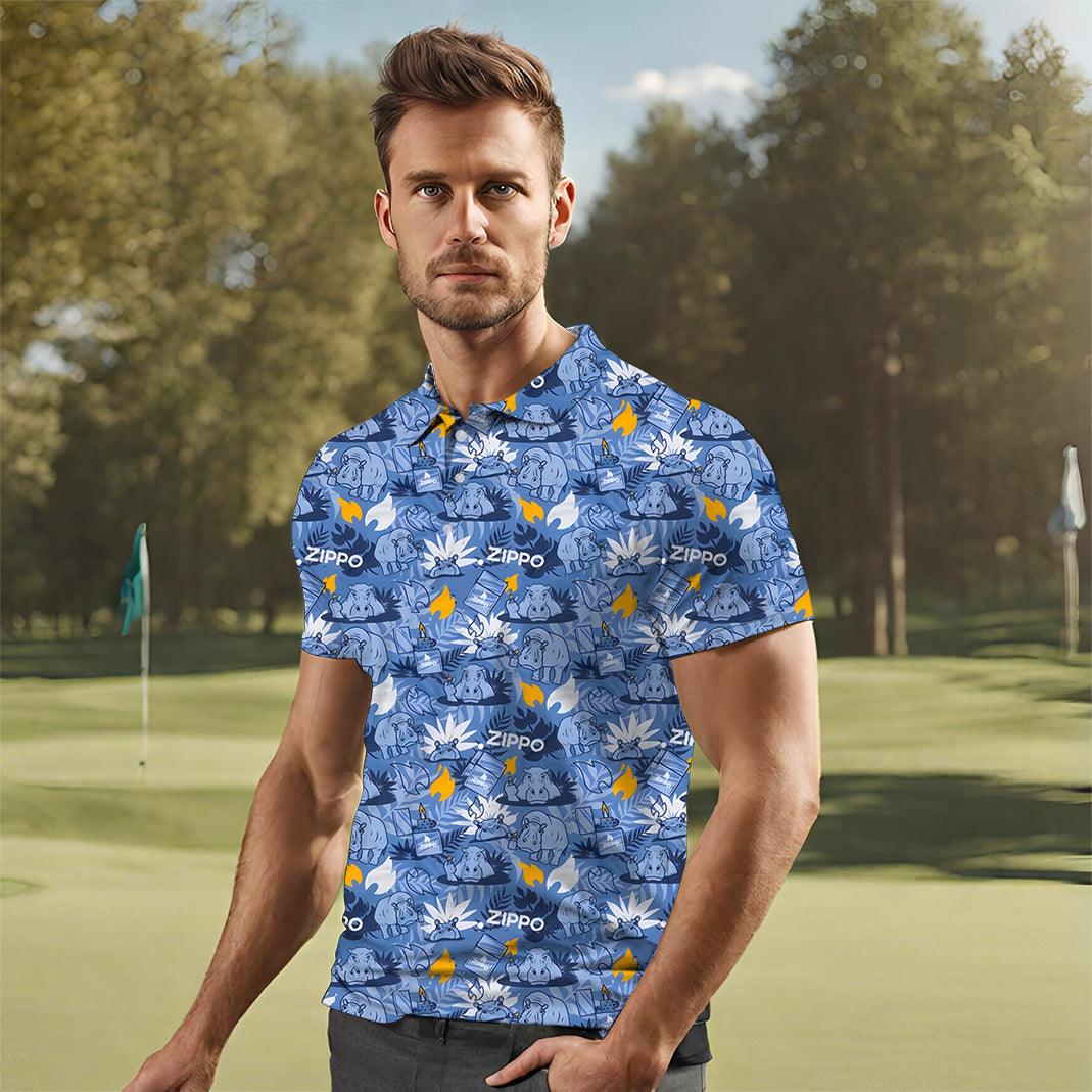 Men's Zippo Rhinoceros golf polo